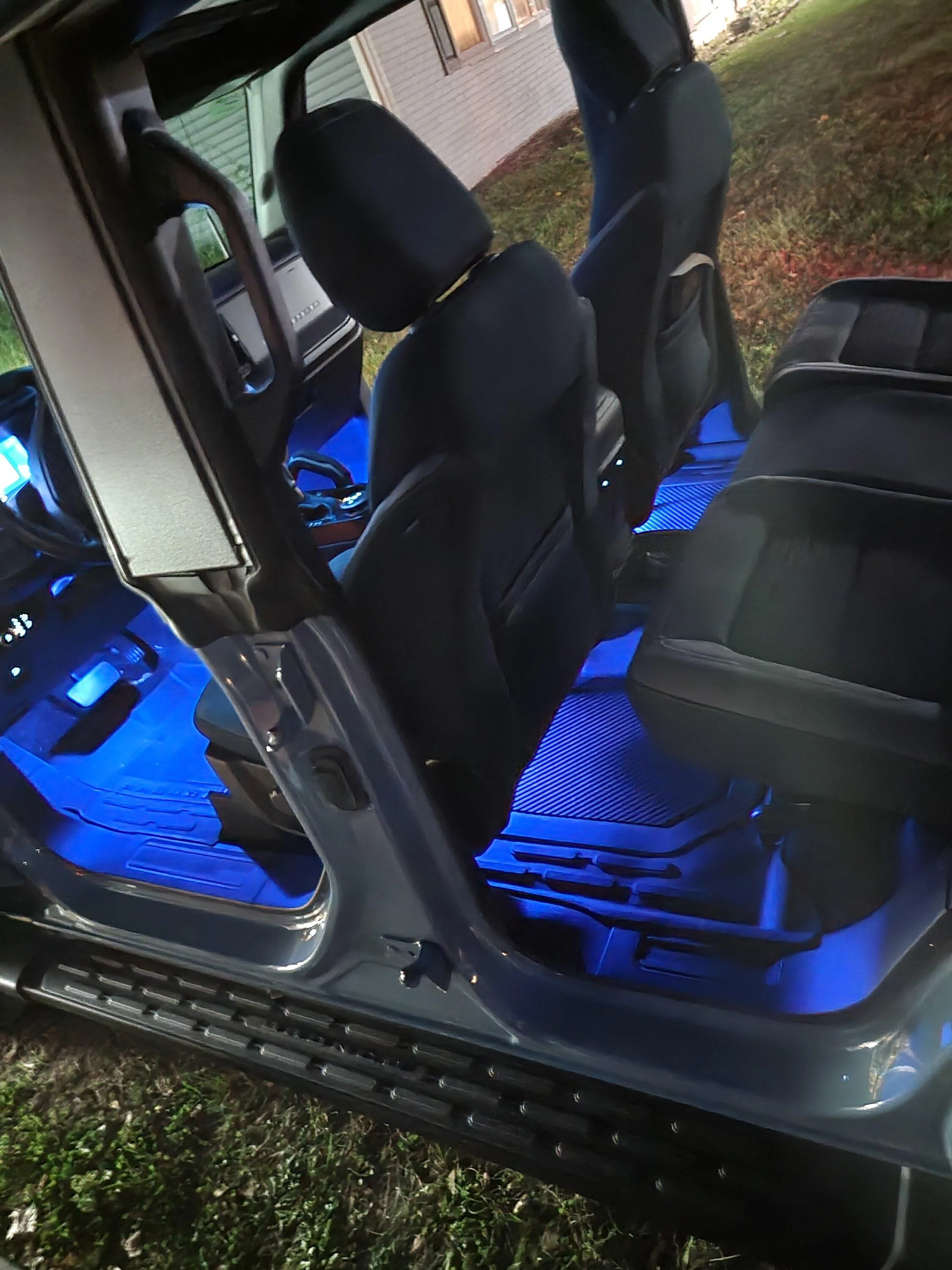 Ford Bronco Color changing ambient lighting using Ford OEM parts 20220921_194531