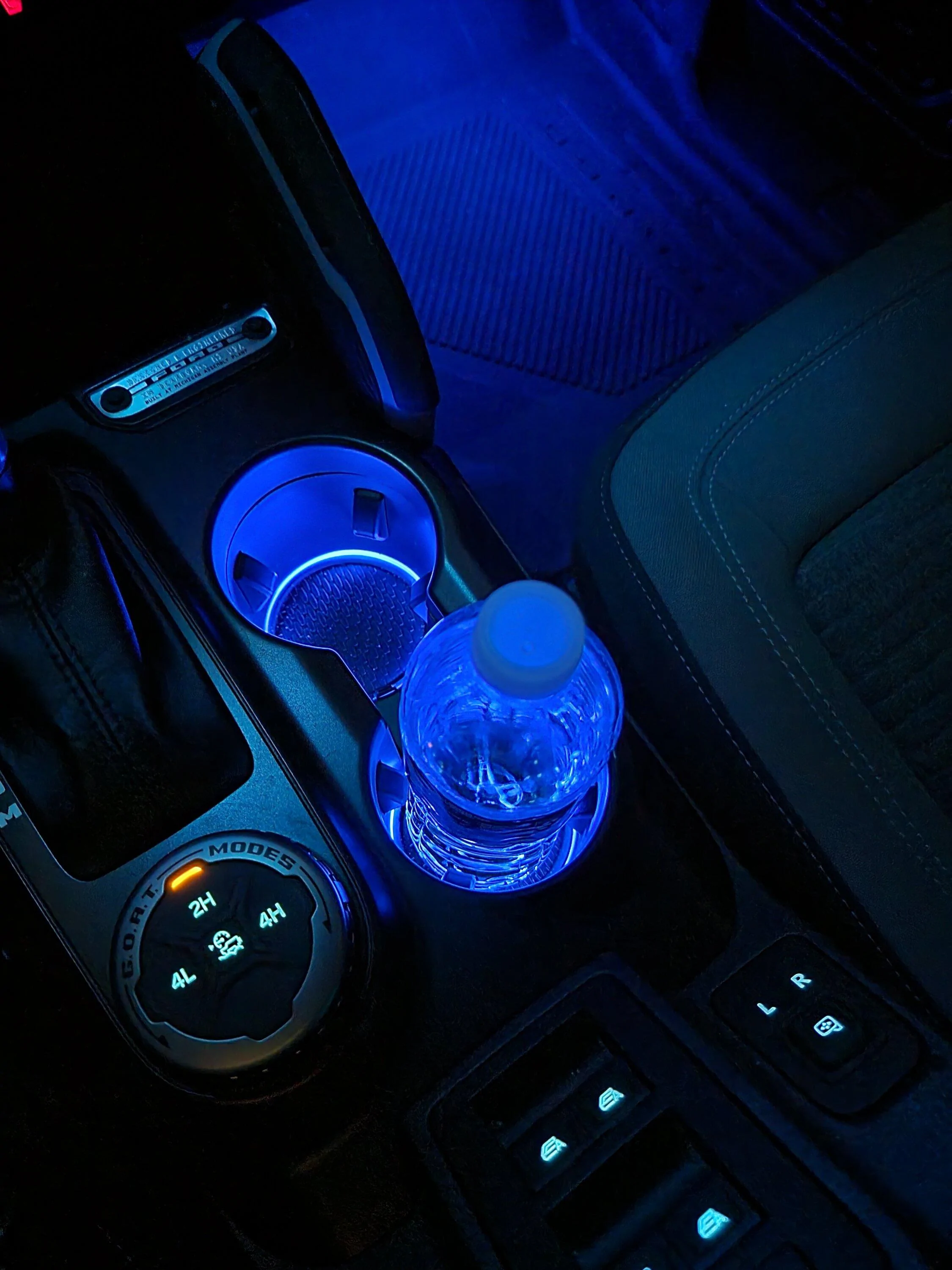 Ford Bronco Color changing ambient lighting using Ford OEM parts 20220923_193125