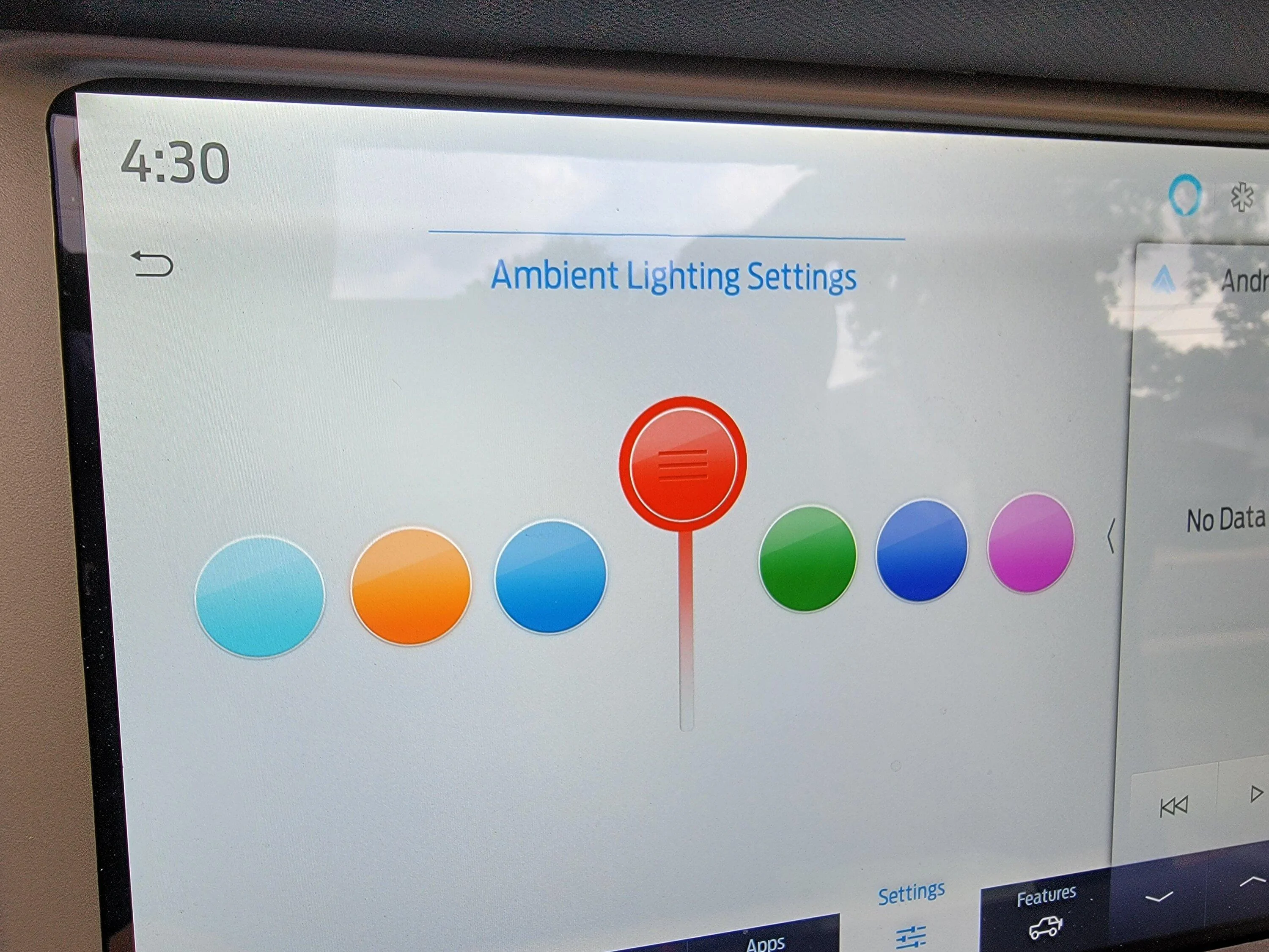 Ford Bronco Color changing ambient lighting using Ford OEM parts 20220917_163038