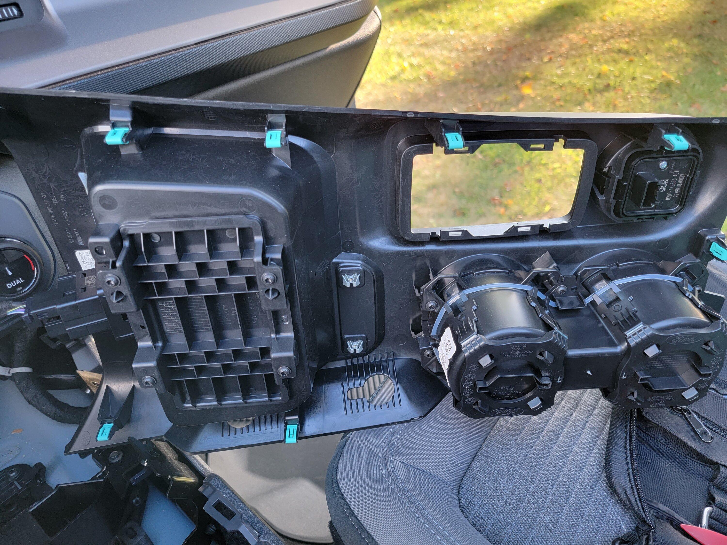 Ford Bronco Color changing ambient lighting using Ford OEM parts 20220922_174324