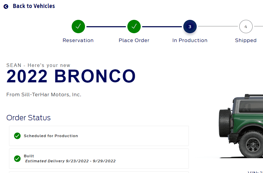 Ford Bronco 8/15/22 Build Week Group 1664980996280