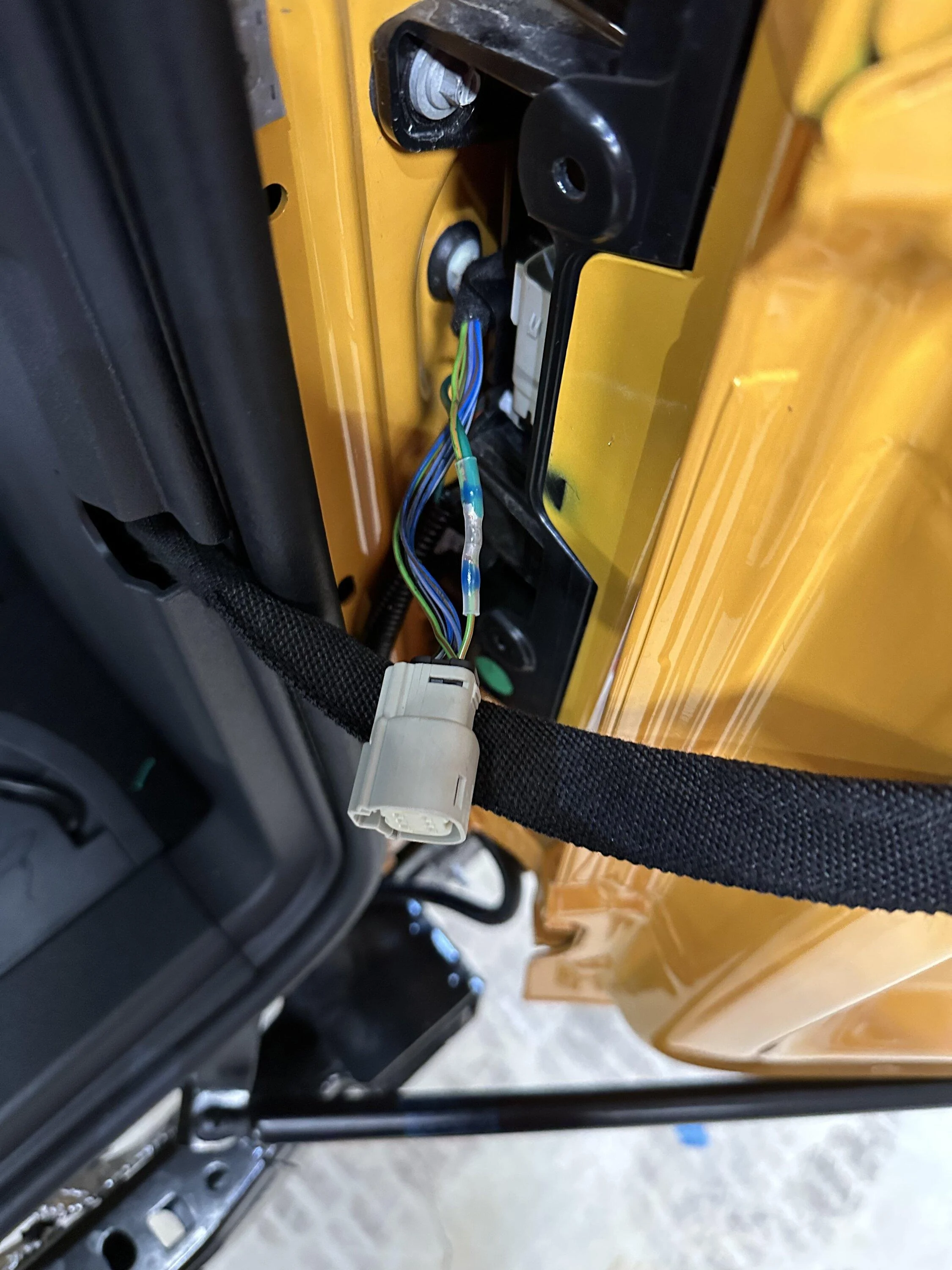 Ford Bronco OEM 4 pin trailer harness install 85462B36-9FEB-4AB1-8634-EB65E414CB16