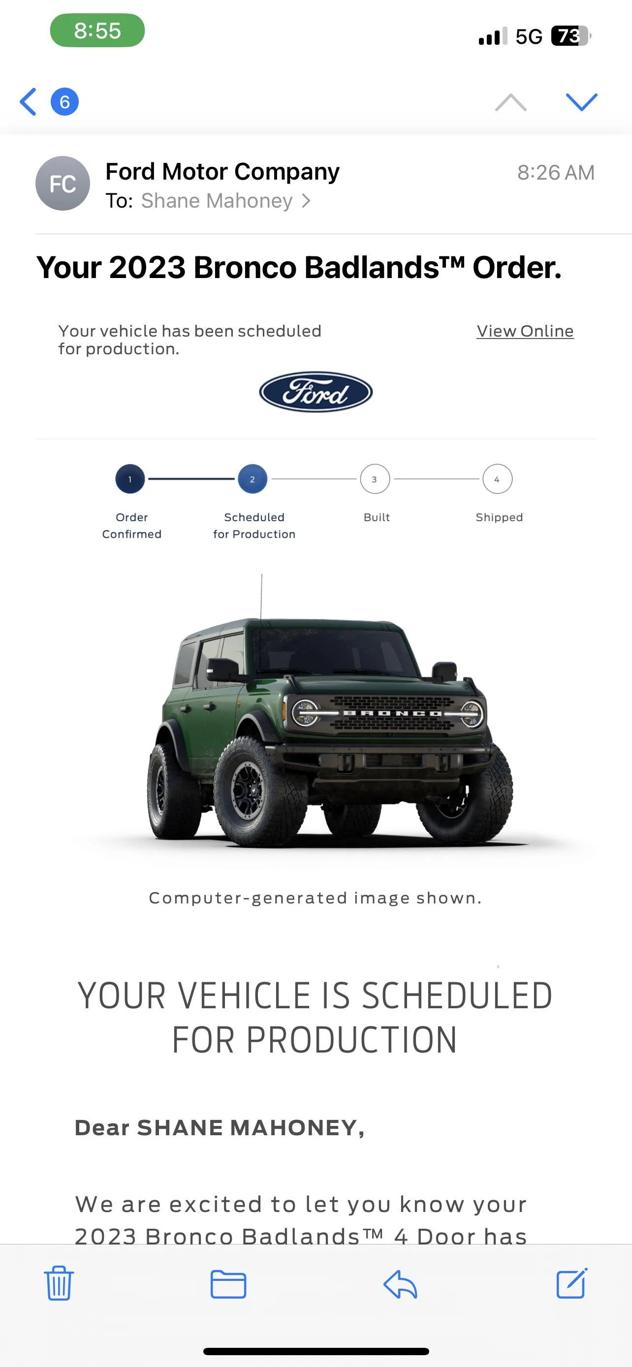 Ford Bronco 795 days since reserving!!! E1539F61-7C85-459A-B192-3F7197B602E0