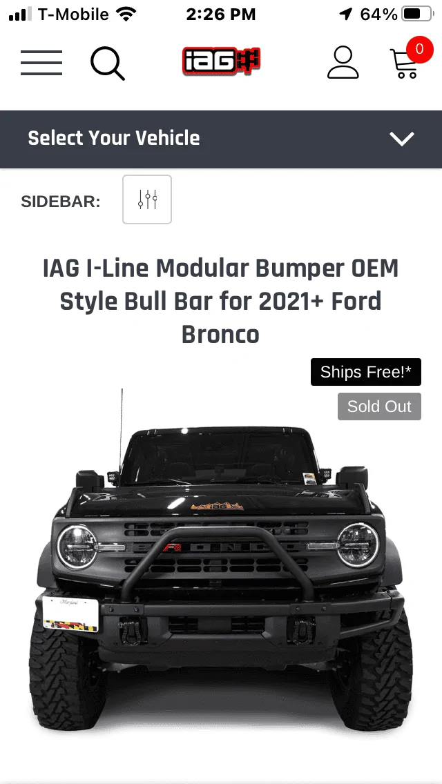 Ford Bronco Bull Bar for 2021+ modular bumper 93204F3E-400A-4911-A7C1-06C0D35ACFD1