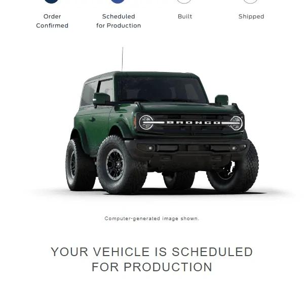 Ford Bronco 11/21/2022 Build Week w/Spreadsheet 1665091845656