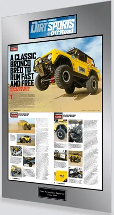 Ford Bronco Have you immortalized / memorialized your Bronco (posters, clothing, artwork, etc.). Show Us! Dirt Sports & Off Road Bronco Plaqu