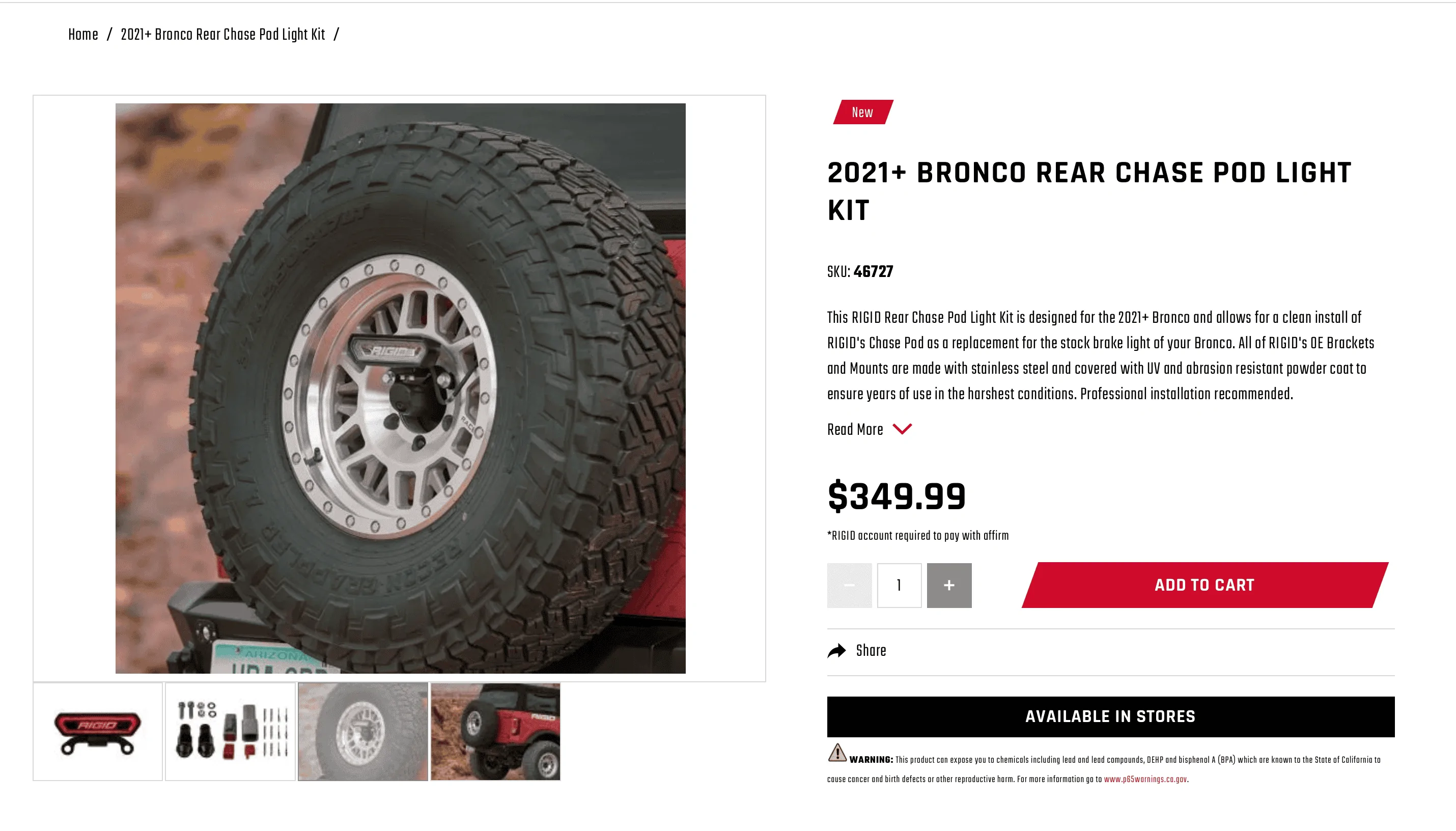 Ford Bronco Rigid Industries Ford Bronco Chase Light Kit Screen Shot 2022-10-07 at 3.40.06 PM