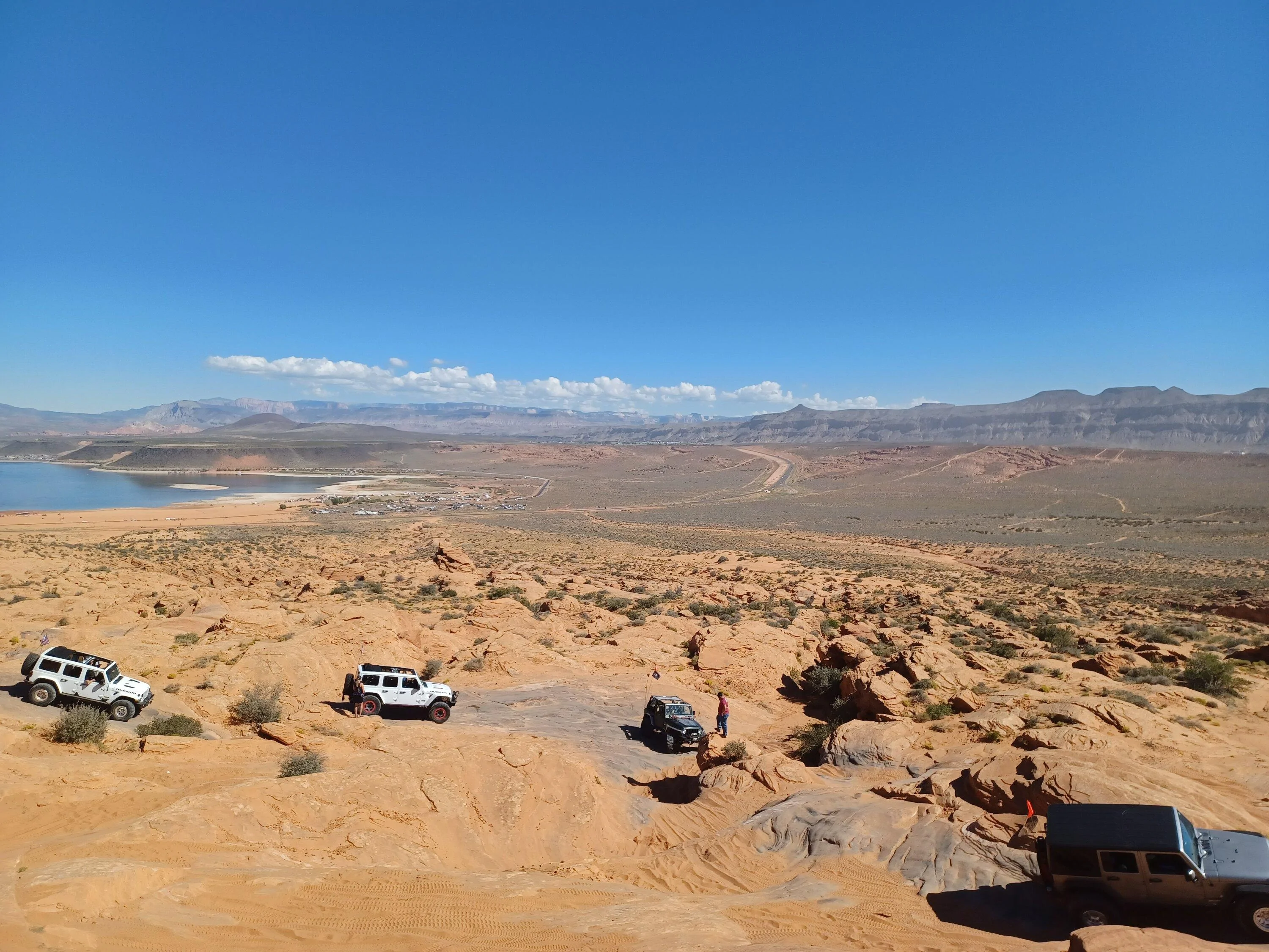 Ford Bronco My Basesquatch on 37s doing Trail Hero at Sand Hollow.  Plan B , and Double Sammy 20221007_120332