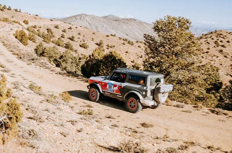 Ford Bronco 3 Bronco Teams Will Compete in 2022 Rebelle Rally 2021-Ford-Bronco-at-the-2021-Rebelle-Rally-Exterior-003-Rear-Three-Quarters