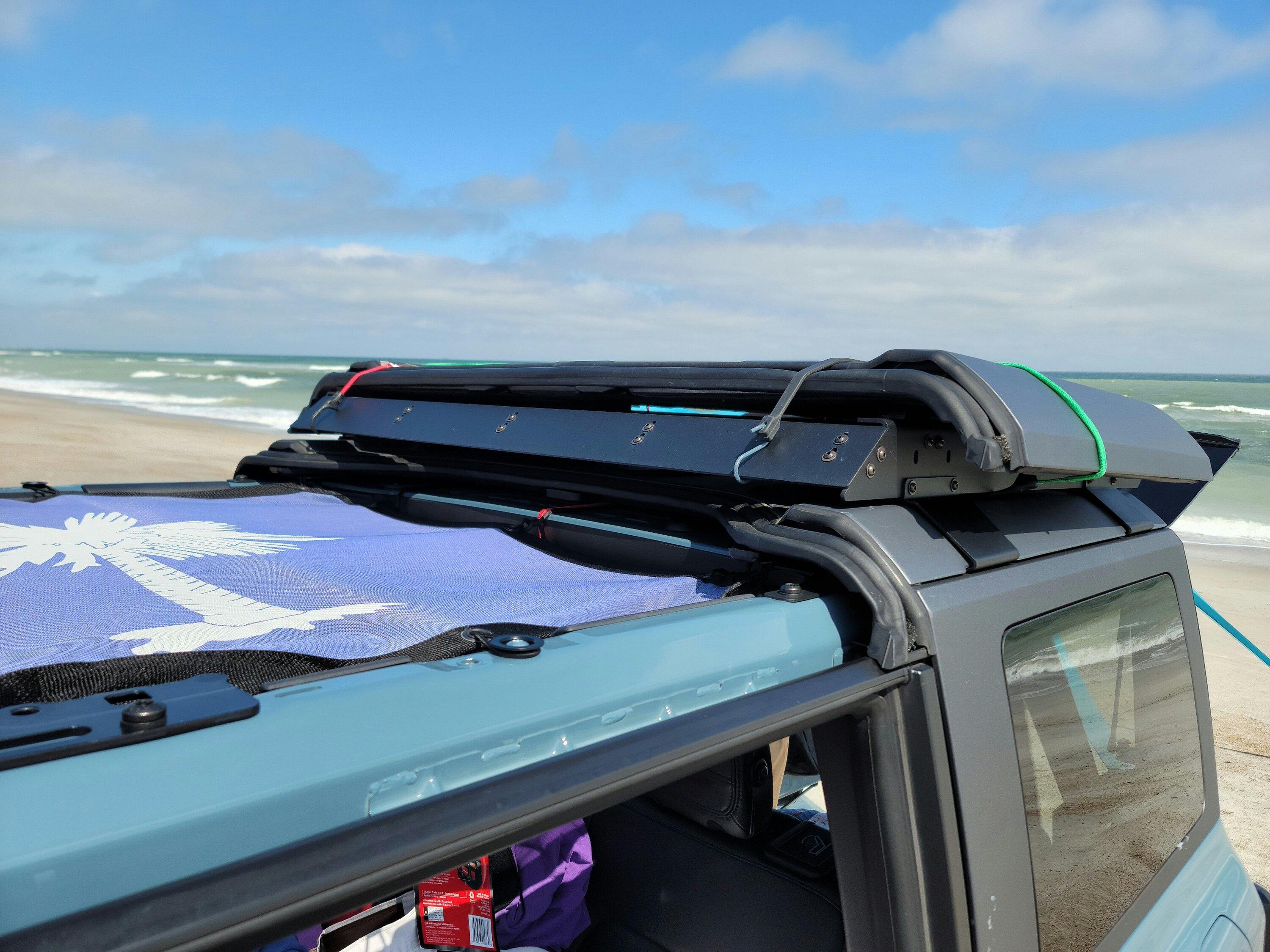 Ford Bronco Stowing Mid-panel On TrailRax While Driving 20221010_131121
