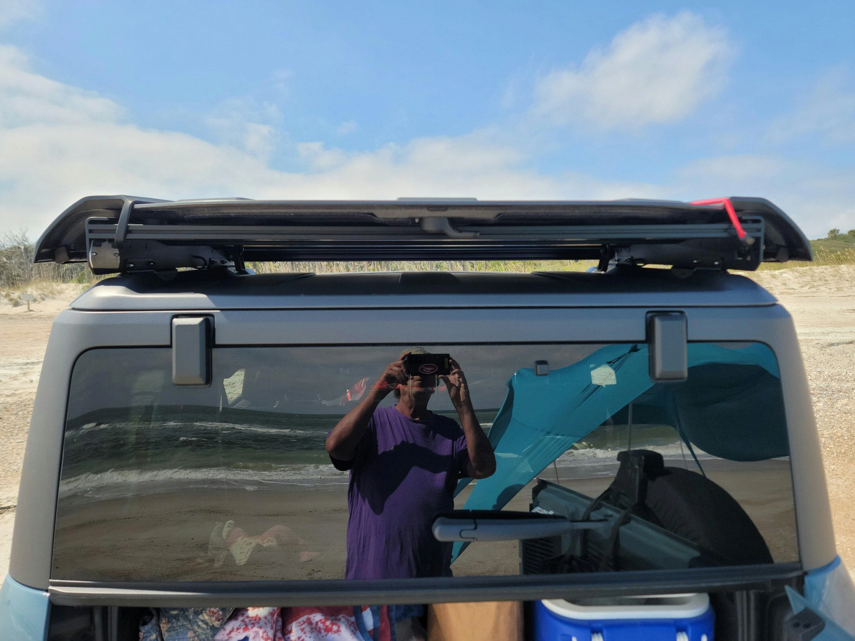 Ford Bronco Stowing Mid-panel On TrailRax While Driving 20221010_131152