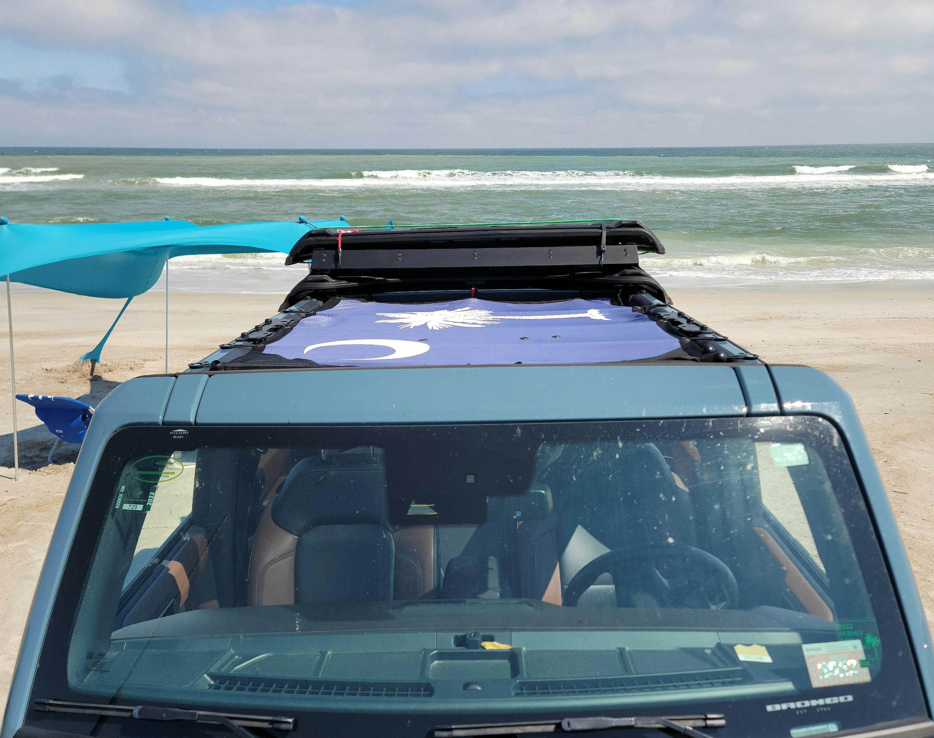 Ford Bronco Stowing Mid-panel On TrailRax While Driving 20221010_133153