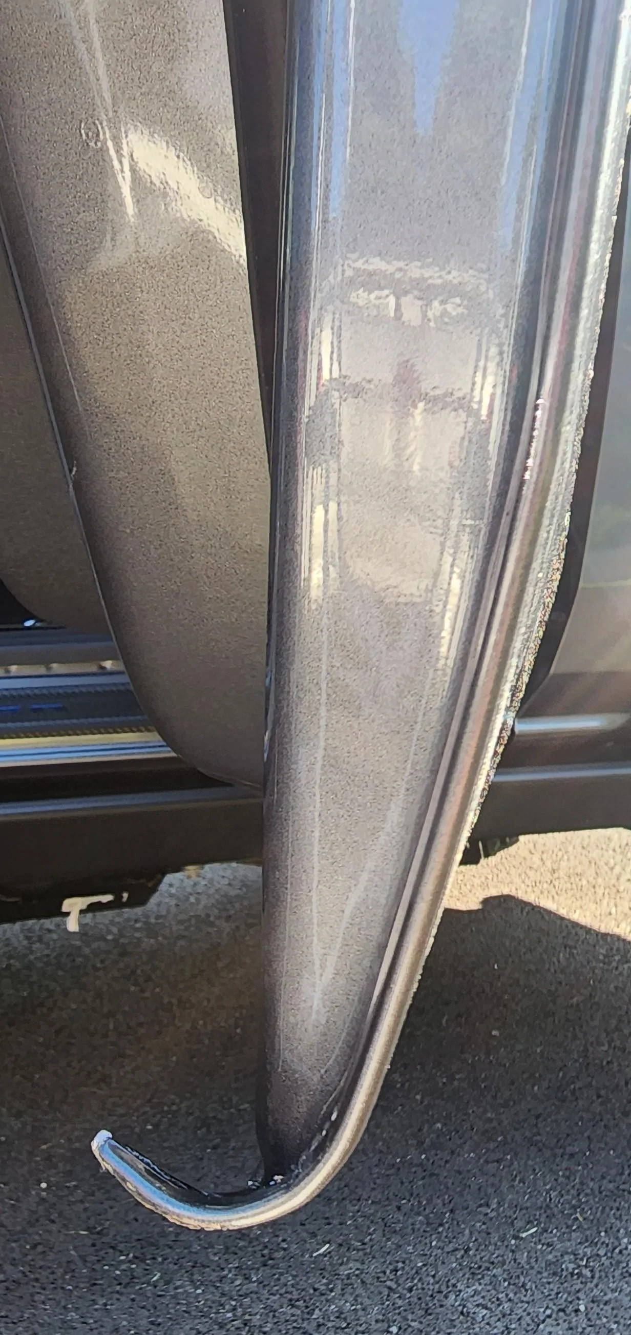Ford Bronco Oopsie... dropped and dented my door this weekend Door Damage 1