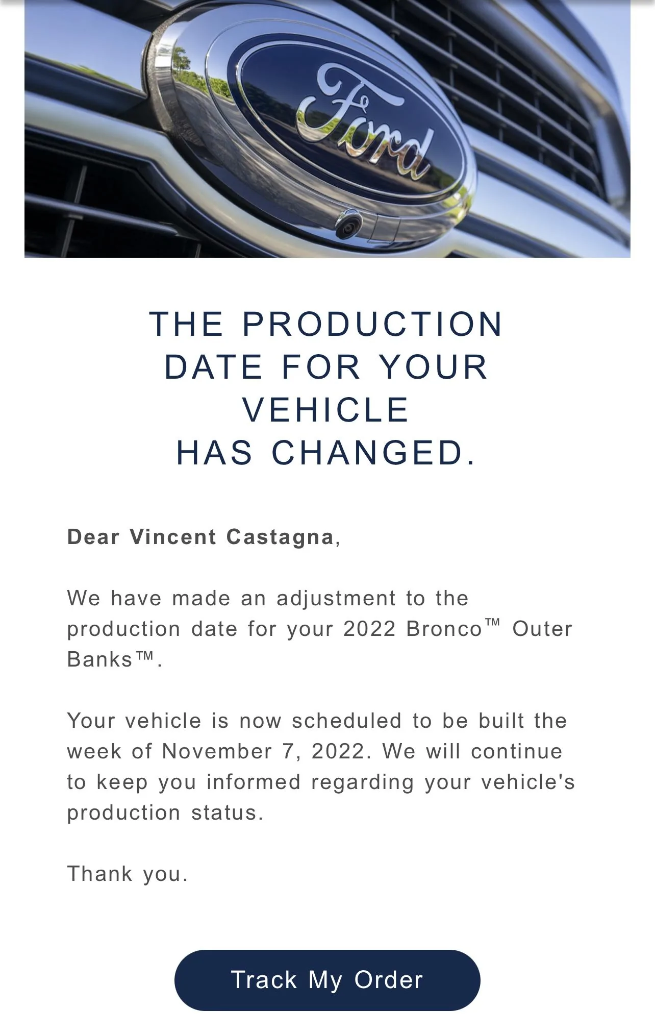 Ford Bronco 11/7/22 Build Week w/ Spreadsheet EFCCFAA5-6643-49FF-BDD2-29EC4E0131BF