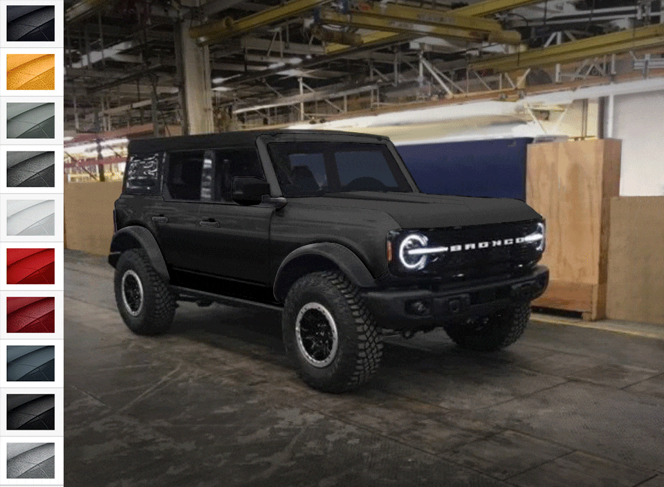 Ford Bronco Bronco 4 Door rendered in 2021 colors (animated) Bronco-colors