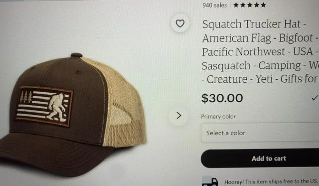 Ford Bronco No affiliation - Sasquatch Hat - Etsy DEC6BB07-D8A7-4219-AF39-6A4B05475B7D