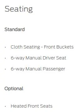 Ford Bronco Big Bend Bronco Thread Heated seats