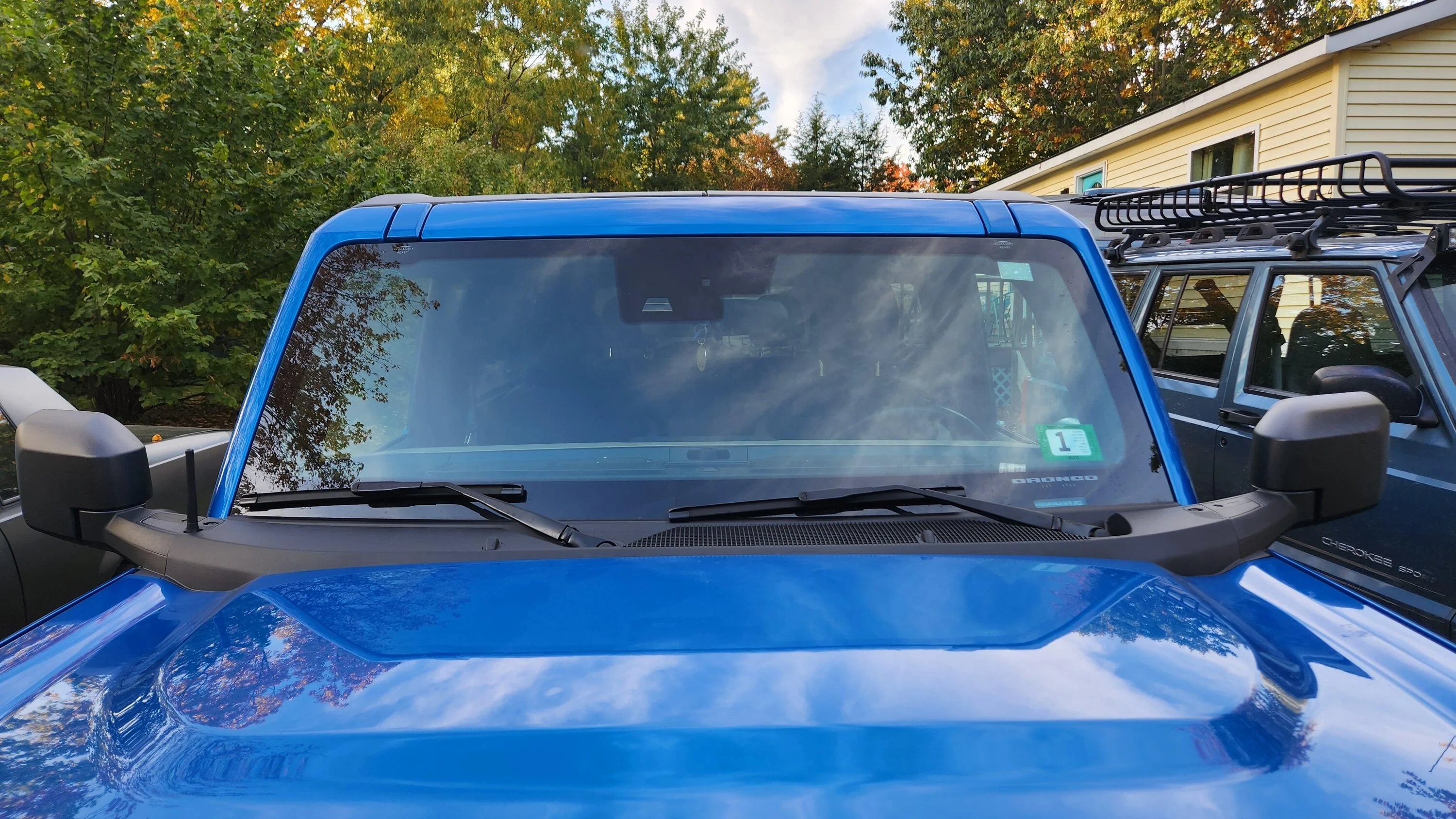 Ford Bronco Cowl panel alignment after windshield recall 20221012_170535
