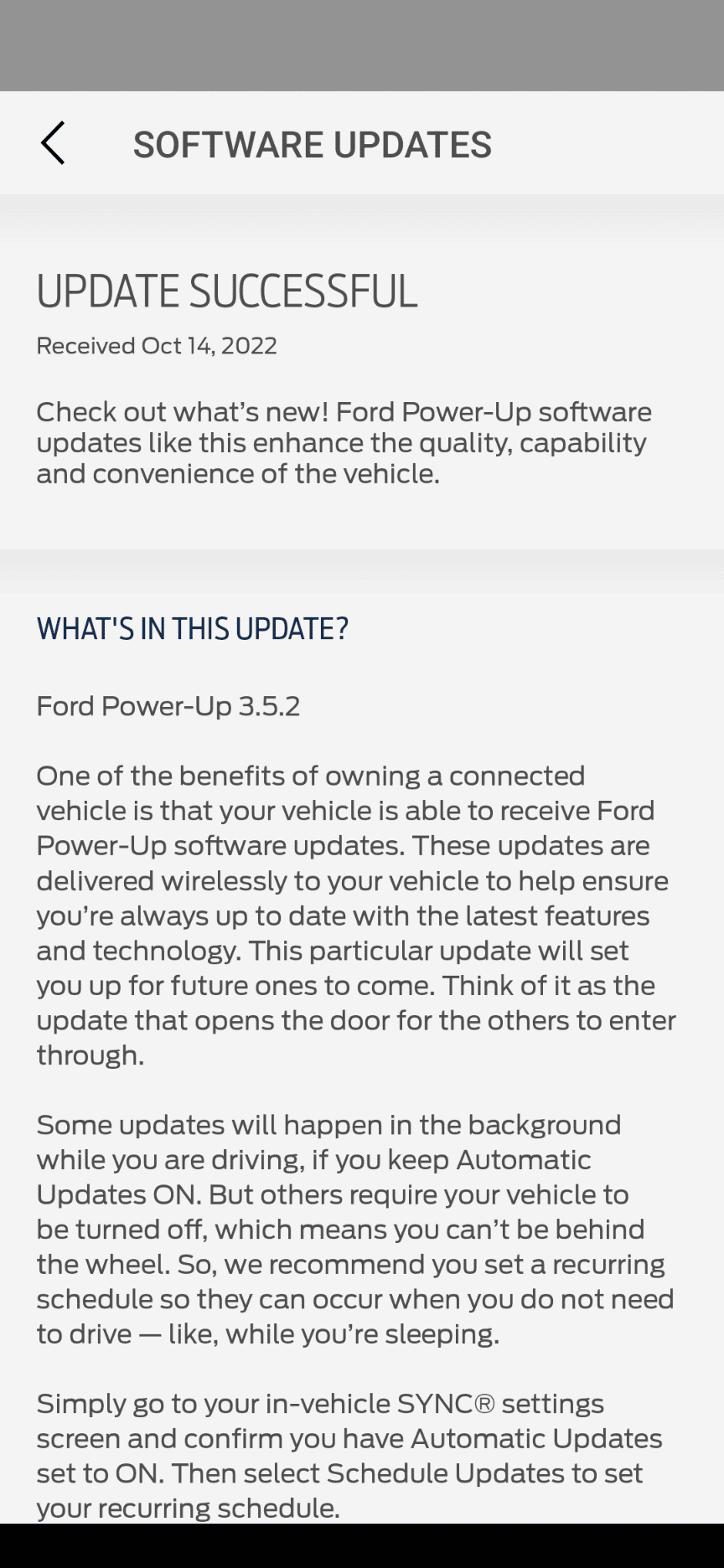 Ford Bronco Android Auto Quit after Update Text /fixed Screenshot_20221014-213636