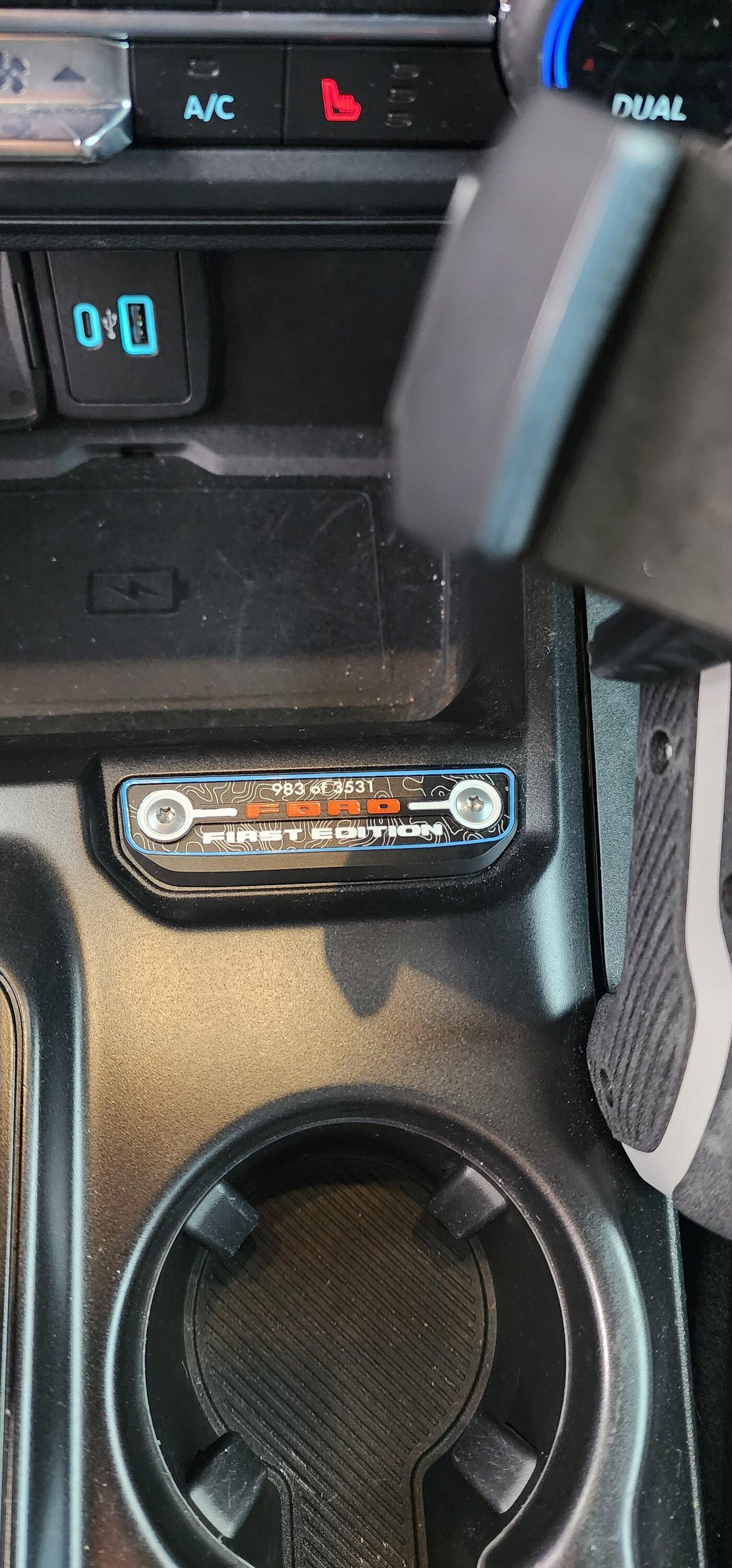 Ford Bronco AR | FIRST EDITION Badge VIN Project 20221015_174653