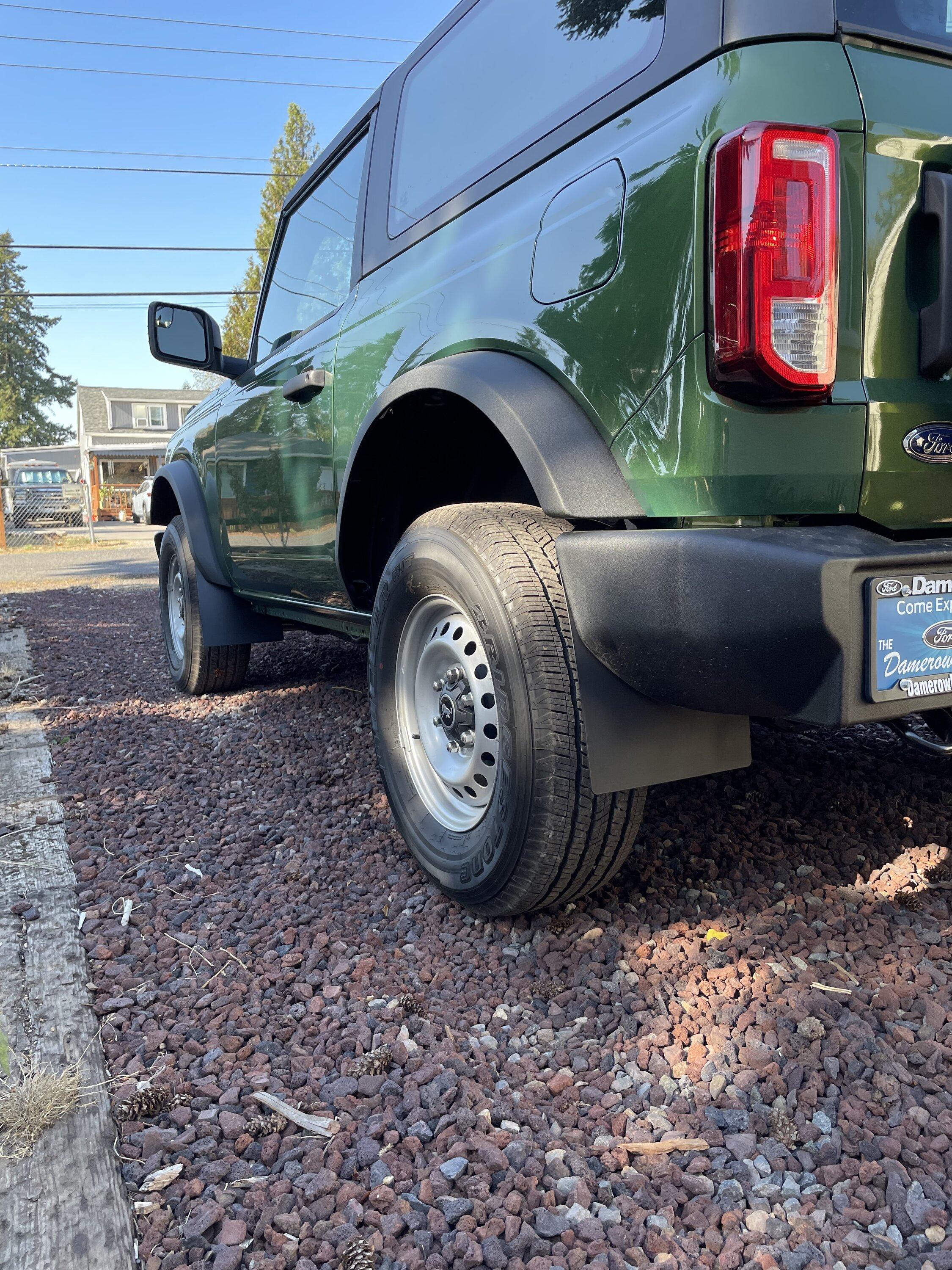 Ford Bronco Bro-flaps installed 776FB3BD-66C4-47BF-BEA8-671A1E3AC78B