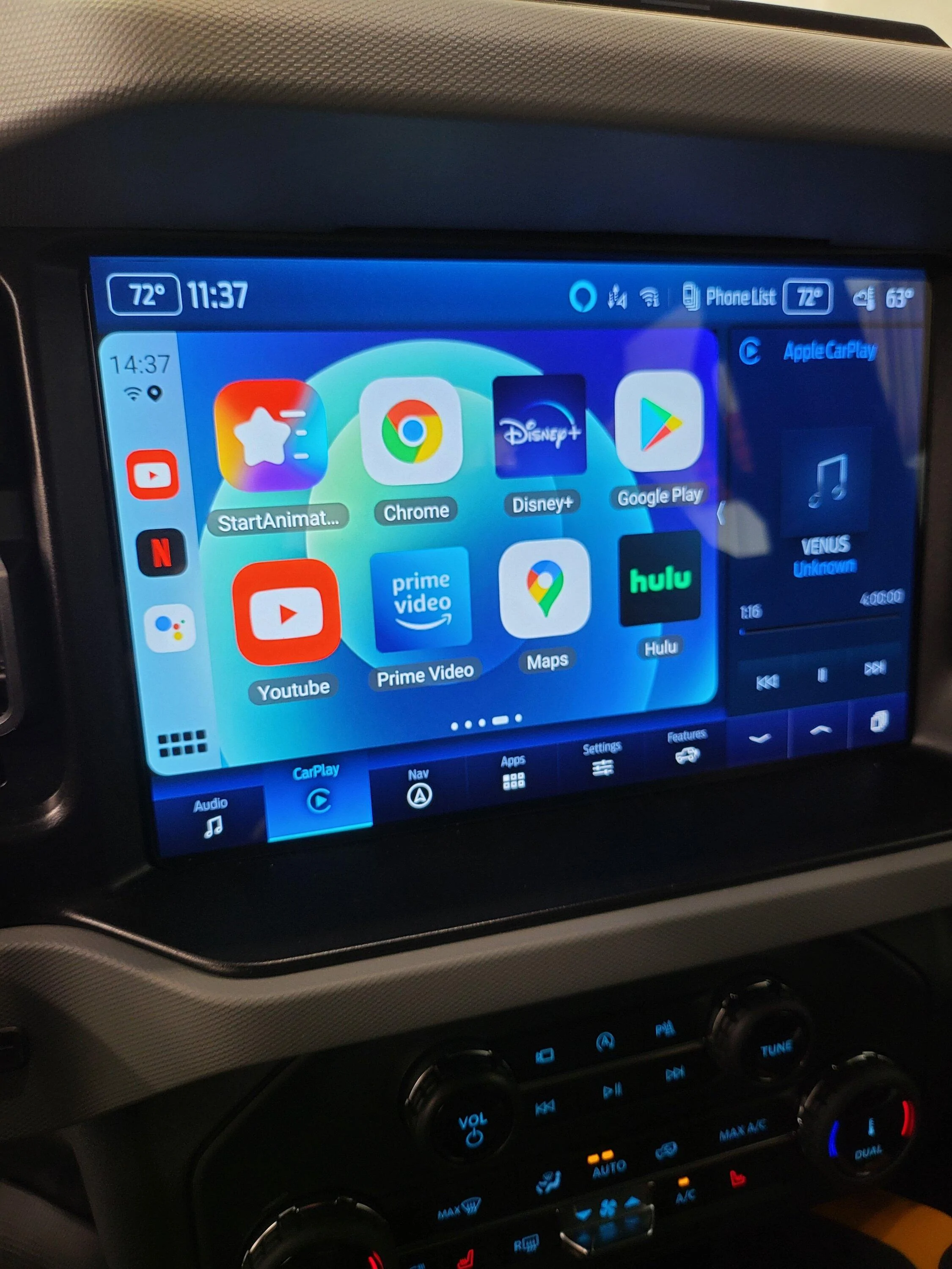Ford Bronco Streamtoyourcar Media Box Works on Bronco -- stream / cast / watch videos on factory screen 20221017_113756