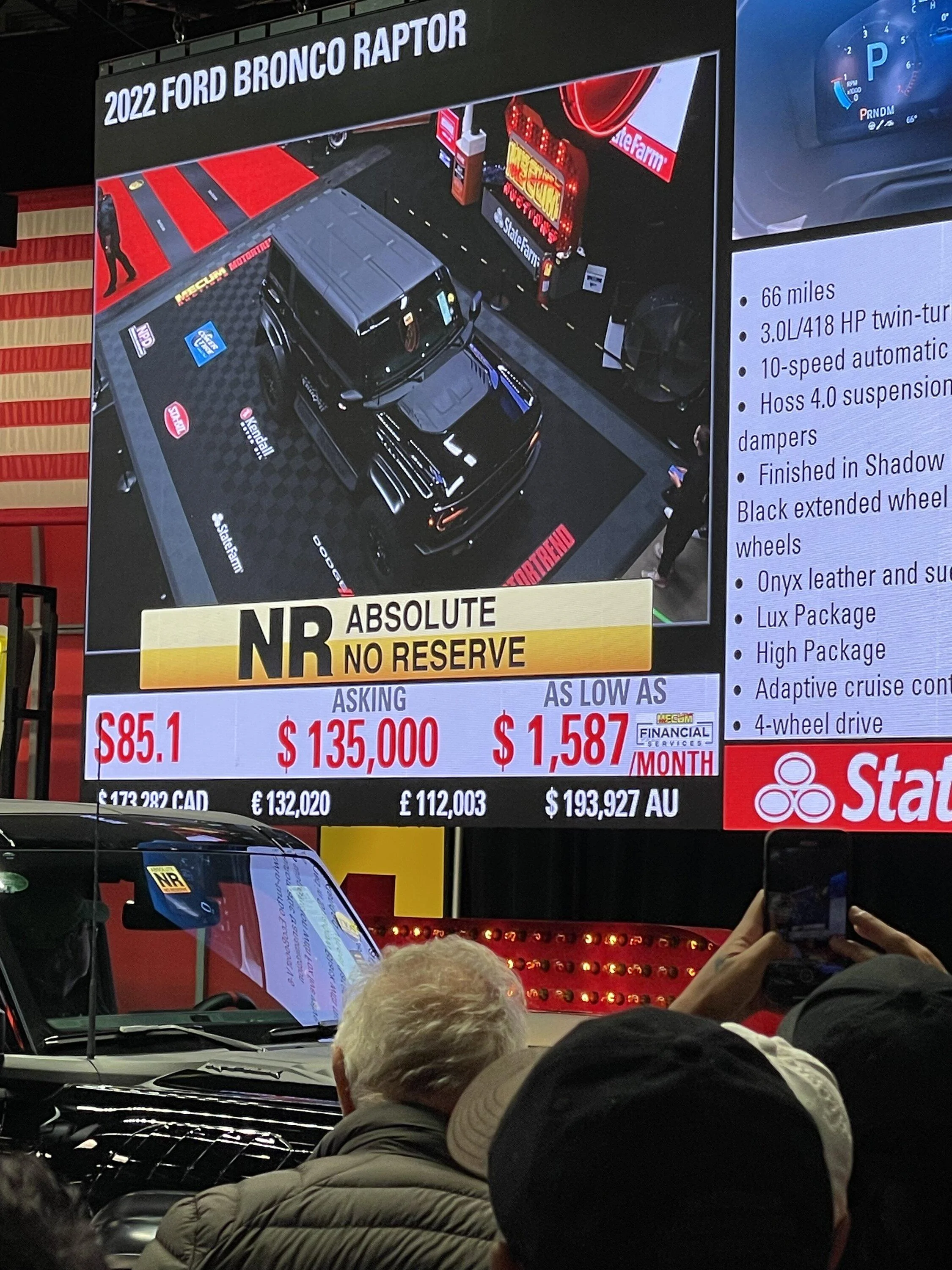 Ford Bronco Bronco Raptors at Mecum Auction end at $155K and $130K winning prices 2aedfd10-caca-4477-a276-7937bce22084-jpeg