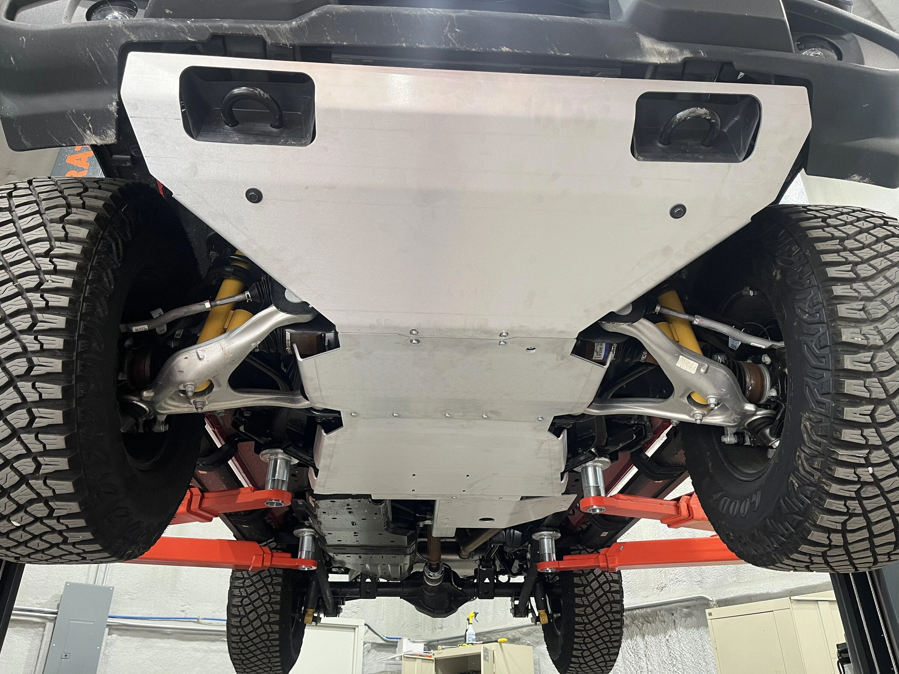 Ford Bronco 2 Door Race red Wildtrak build.  Custom FAB and CNC machining! C21C4E43-FDD5-4CA4-B2F6-7AAE712223B4