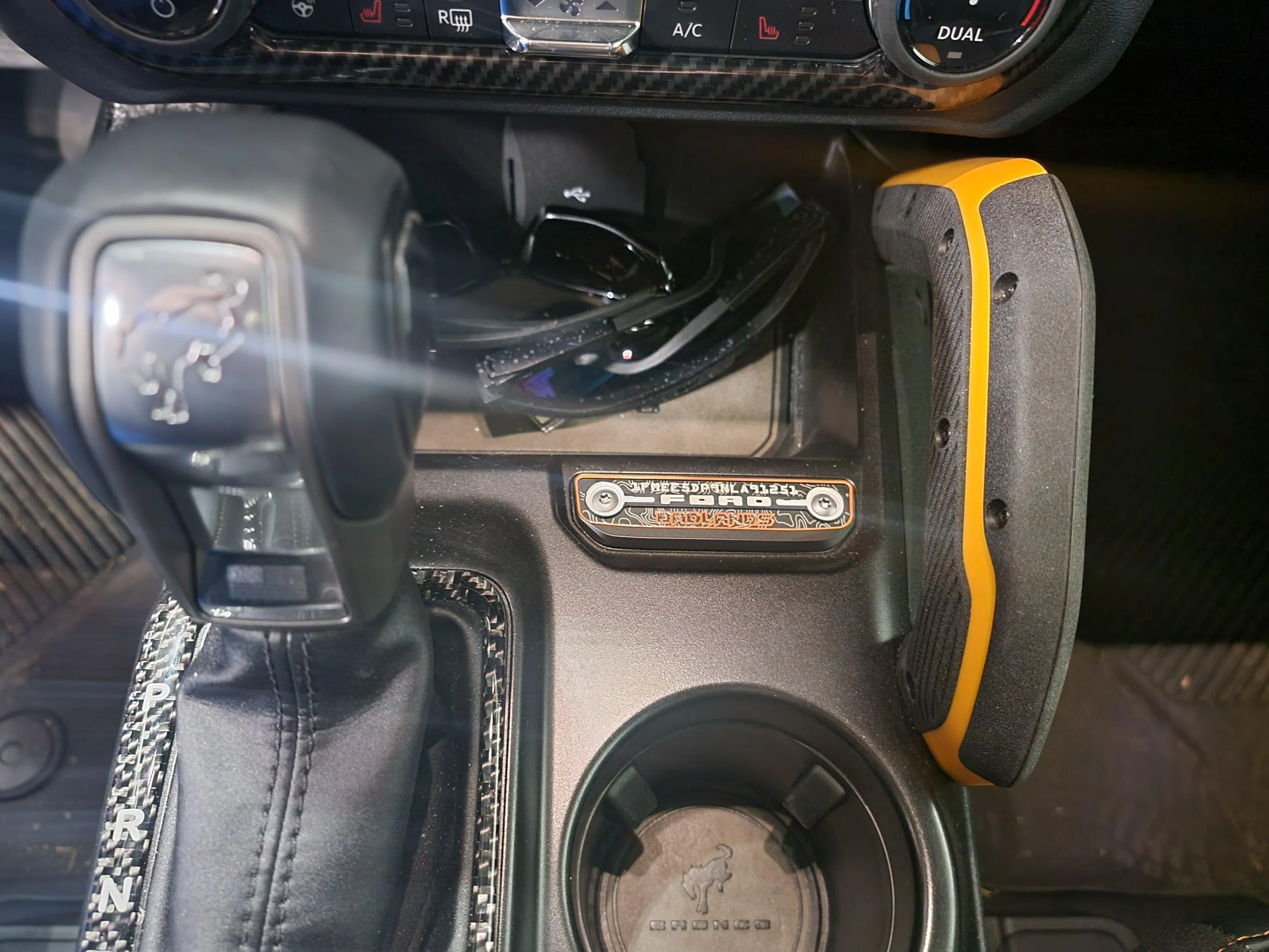 Ford Bronco AR | BADLANDS Center Console VIN Plate 20221017_190101
