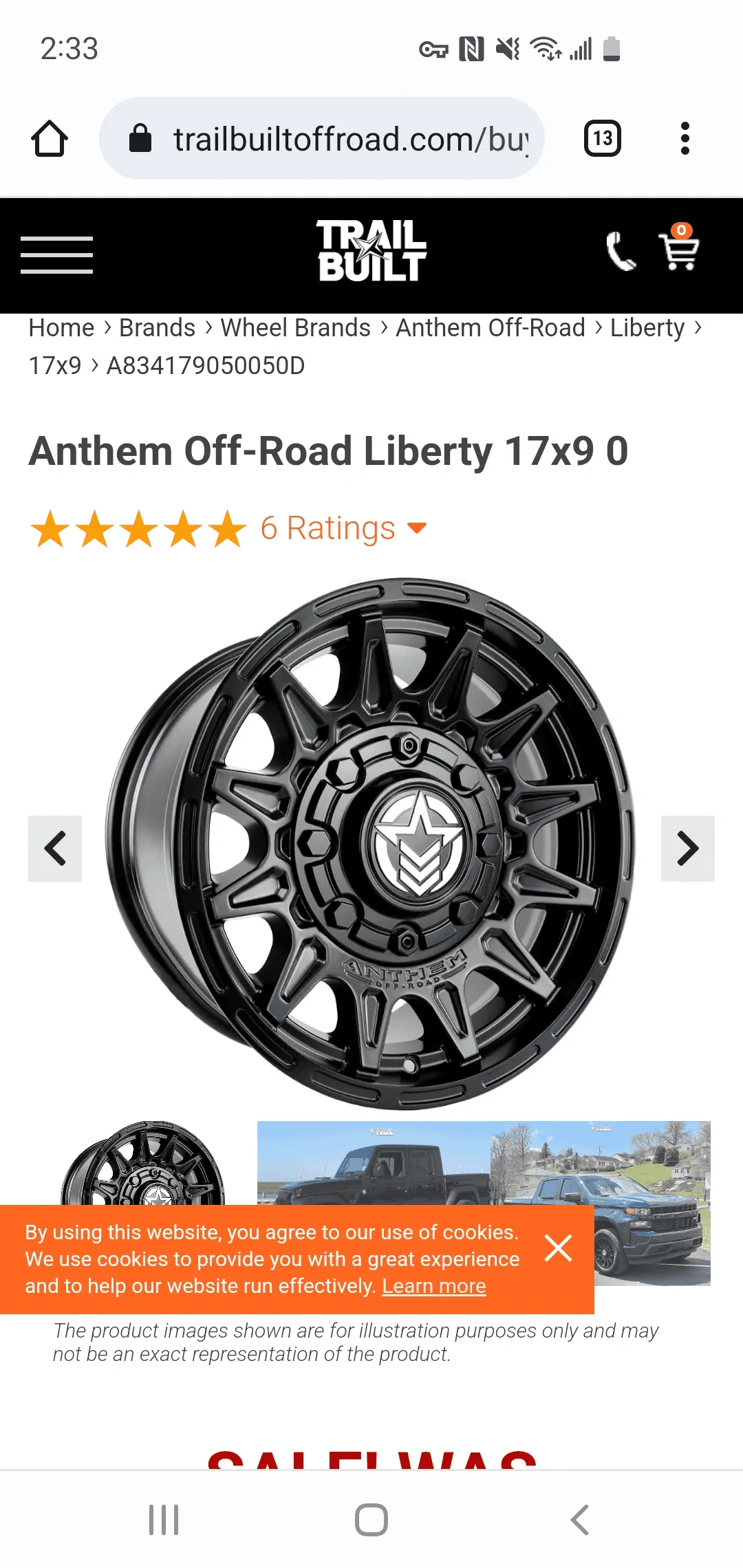 Ford Bronco Pic request: 17x9 0 offset wheels 1666204413788