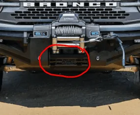 Ford Bronco Westin Bumper Interfering w/s Pre Collision System 1666208990896