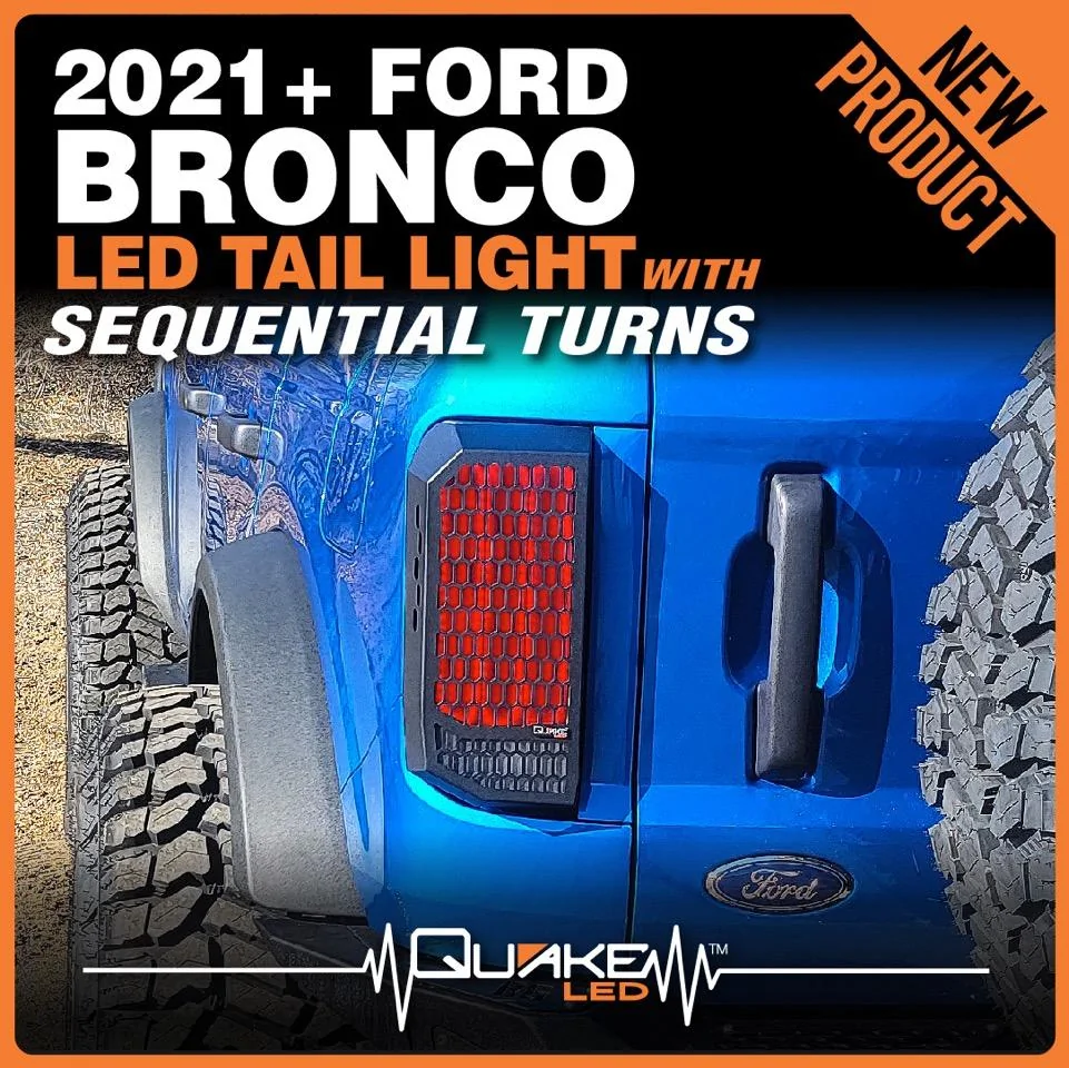 Ford Bronco Quake LED Releases Ford Bronco Metal-Tek Sequential LED Tail Light! - QMT1192 Bronco_tail-07
