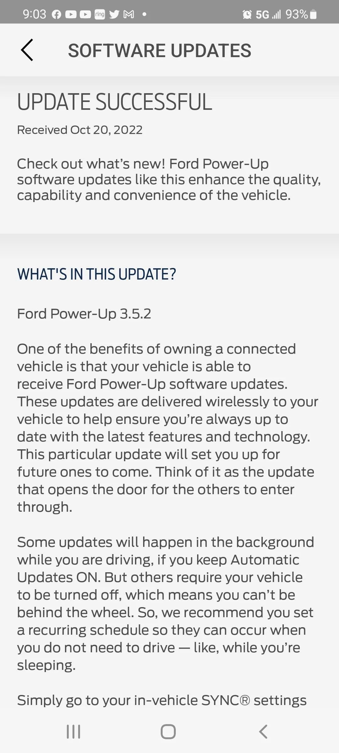 Ford Bronco Ford OTA software updates Screenshot_20221020-090307_FordPass