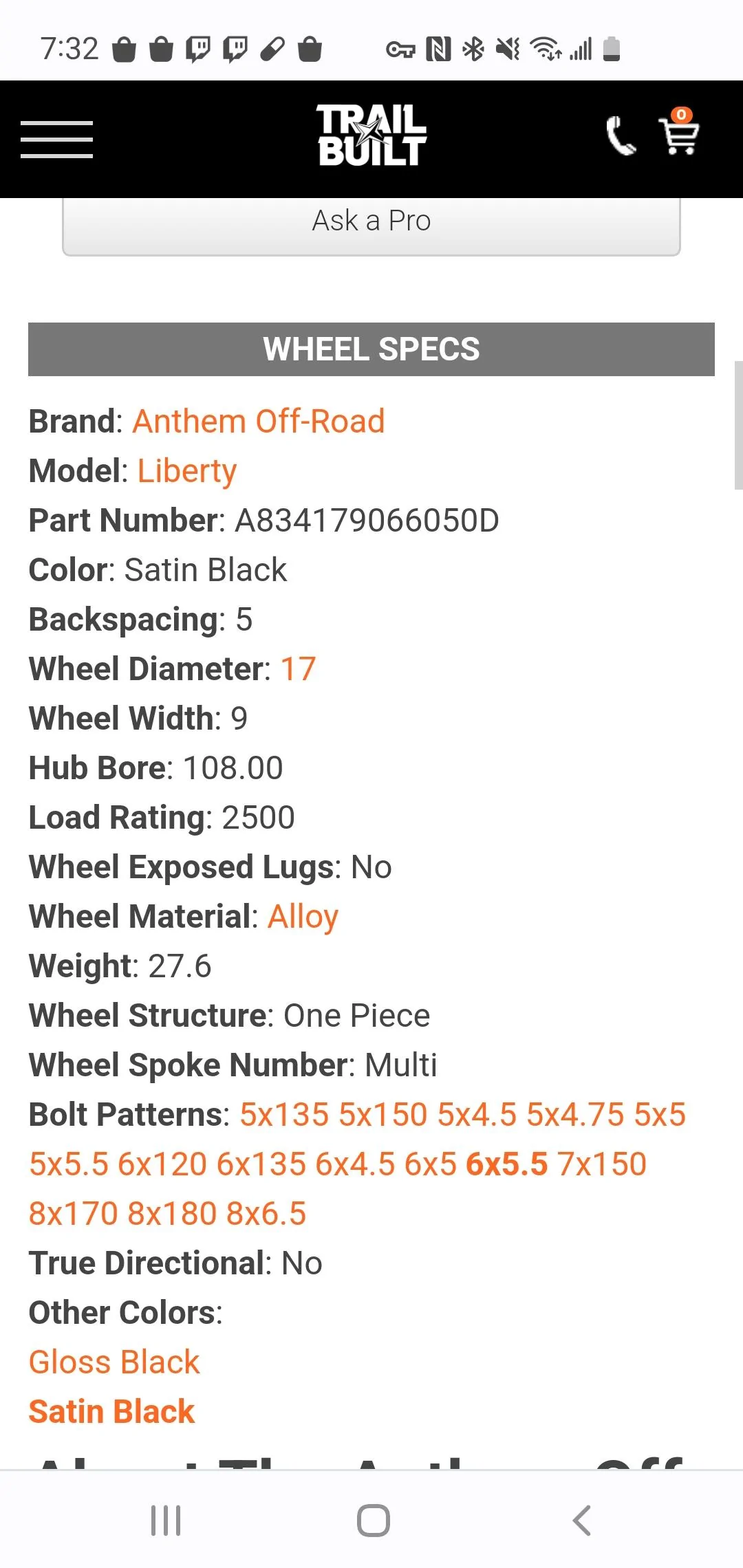 Ford Bronco Spacer on hub? Screenshot_20221022-193249_Chrom
