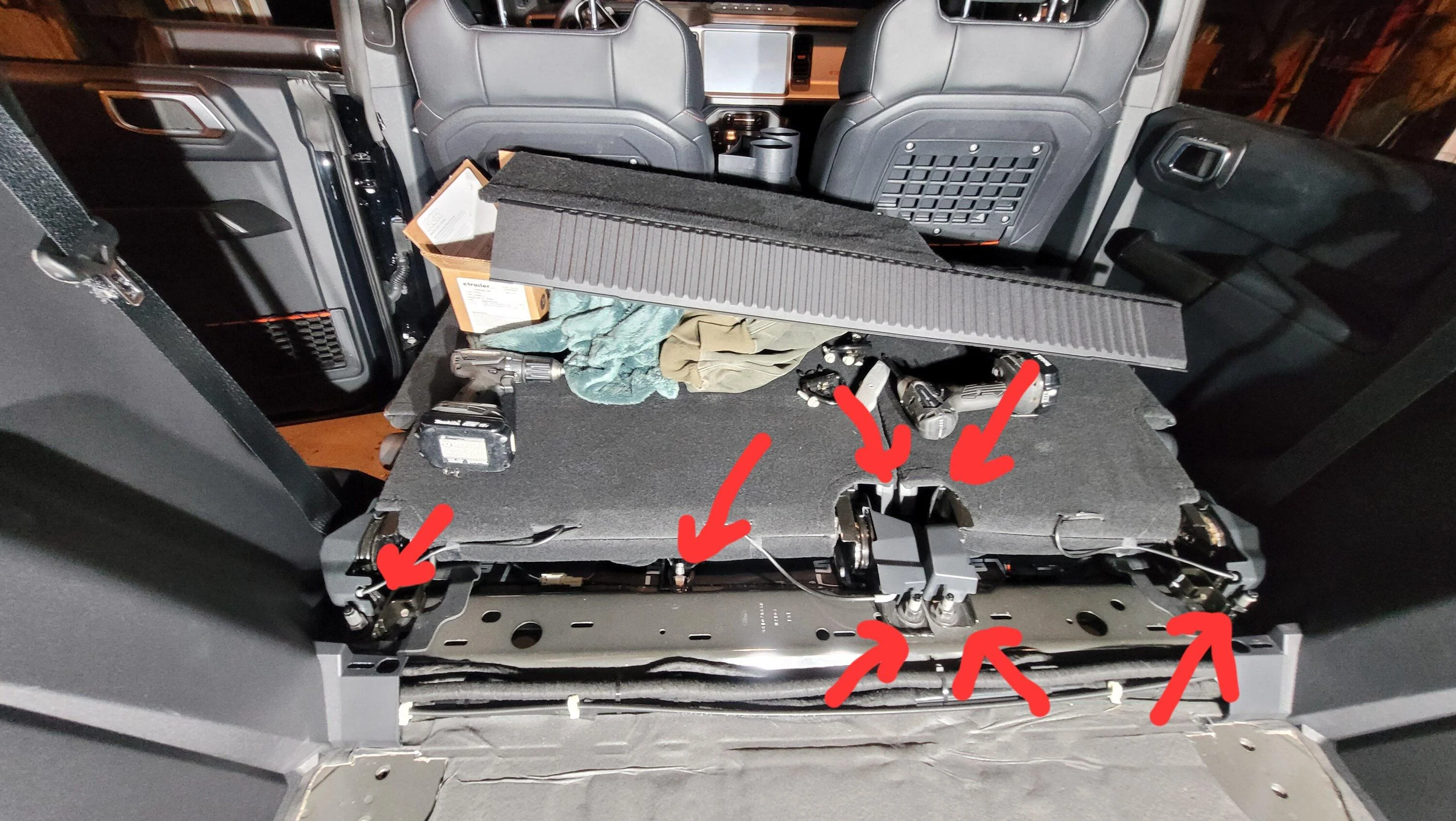 Ford Bronco Leftover nut after reinstalling seats - help 20221023_071403