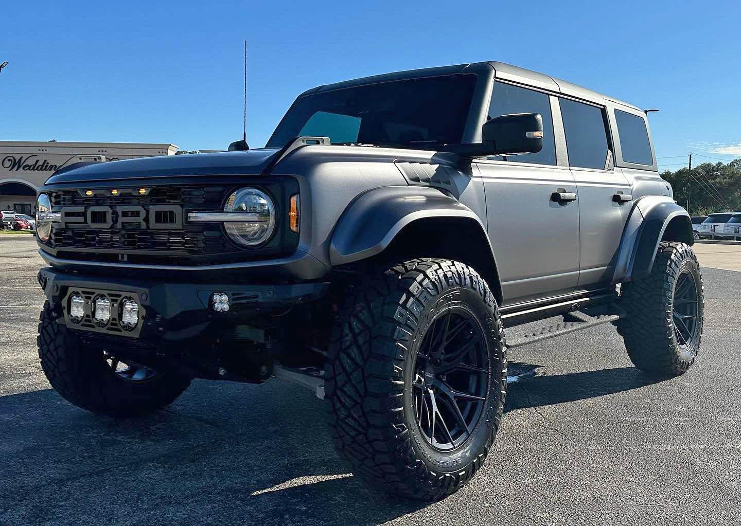 Ford Bronco Bronco Raptor build w/ fender flares wrapped body color - by Extreme Offroad & Performance Bronco Raptor Build