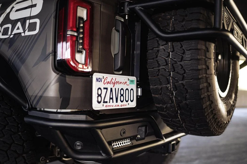 Ford Bronco DV8 Offroad | Rear License Plate Relocation Bracket nco-rear-license-plate-relocation-bracket_1051x700