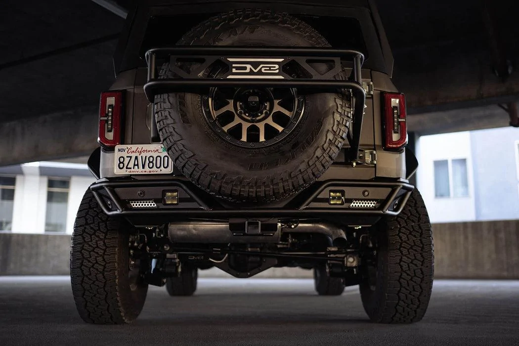 Ford Bronco DV8 Offroad | Rear License Plate Relocation Bracket bronco-rear-license-plate-bracket_1051x700