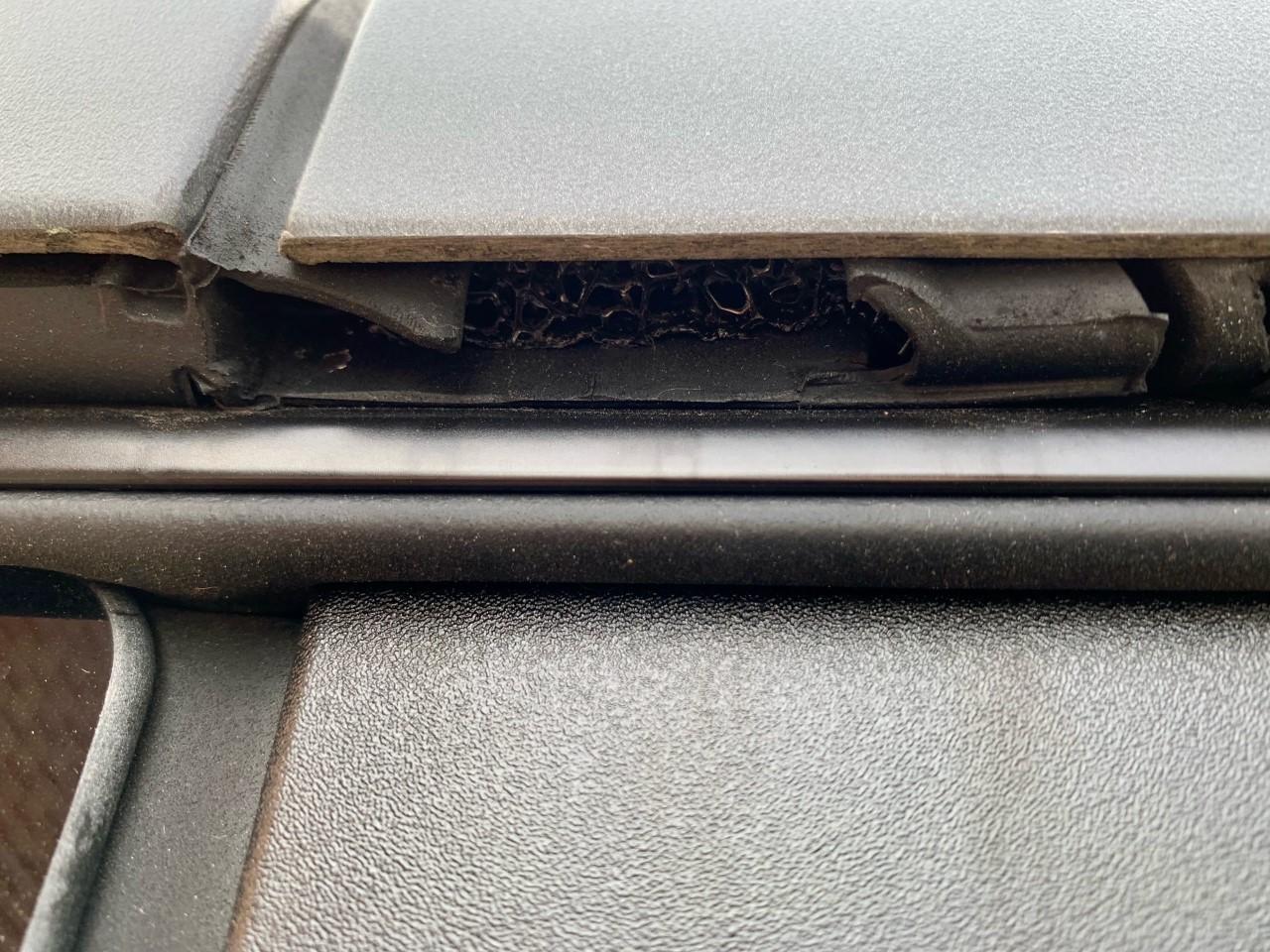 Ford Bronco MIC Top weather stripping is damaged MIC Passenger Front