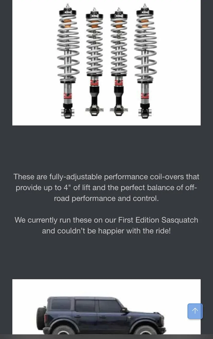 Ford Bronco Eibach Pro Lift Kit for the 2021+ Ford Bronco (Sasquatch Package) 8ABEBB6F-3E27-494D-9CE9-8142A2808ED7