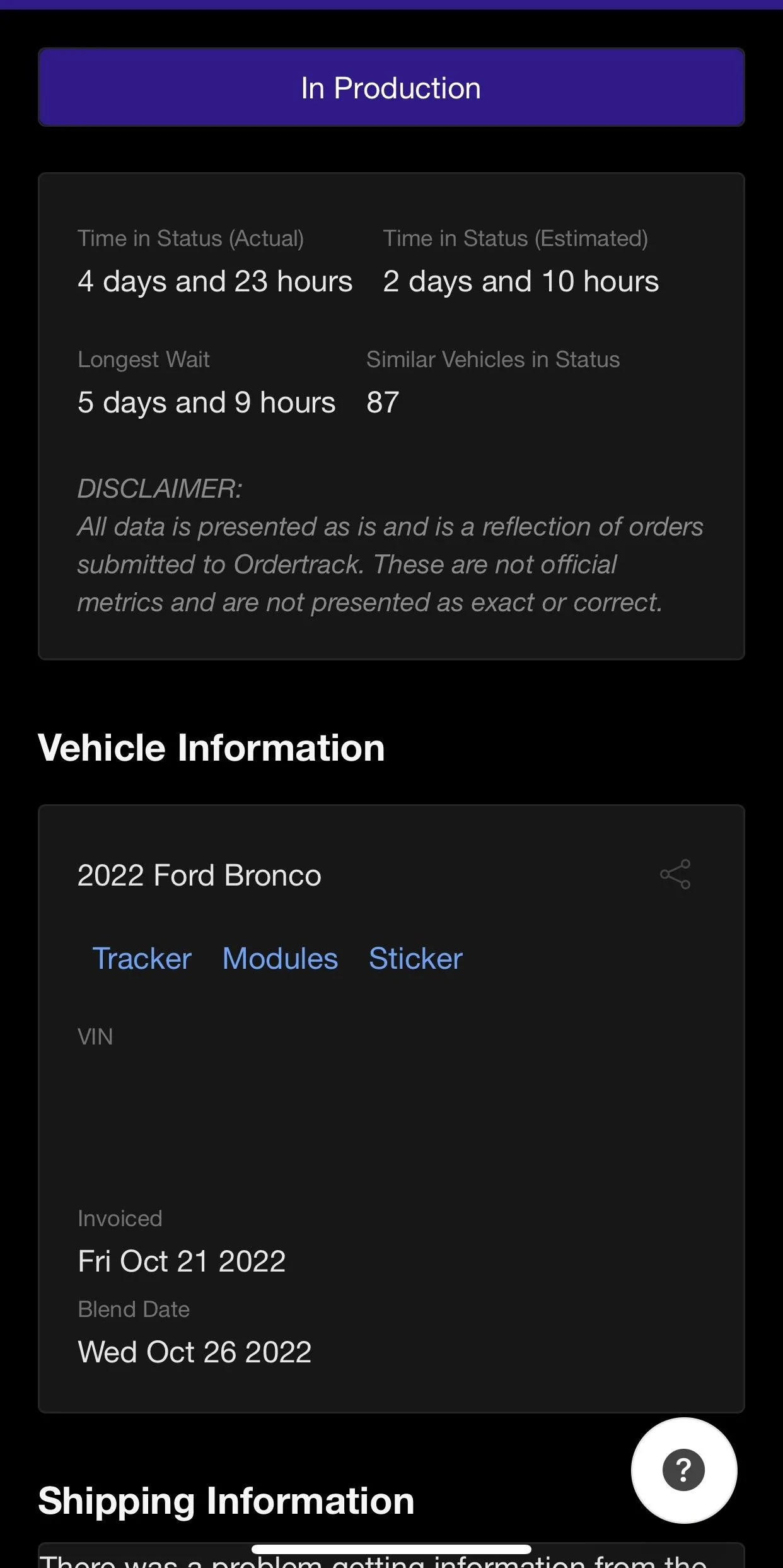 Ford Bronco build week 10/24 ADAFE752-CB2B-498E-AD60-08ADD0257696