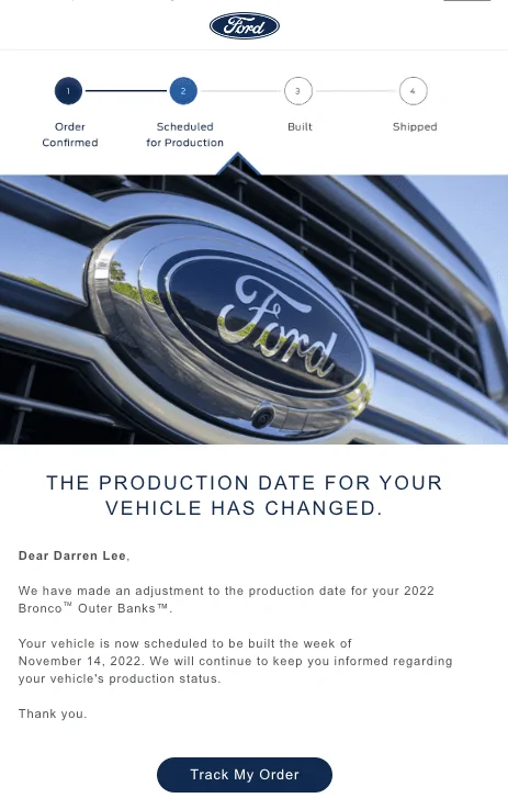 Ford Bronco 11/7/22 Build Week w/ Spreadsheet 1666829667625