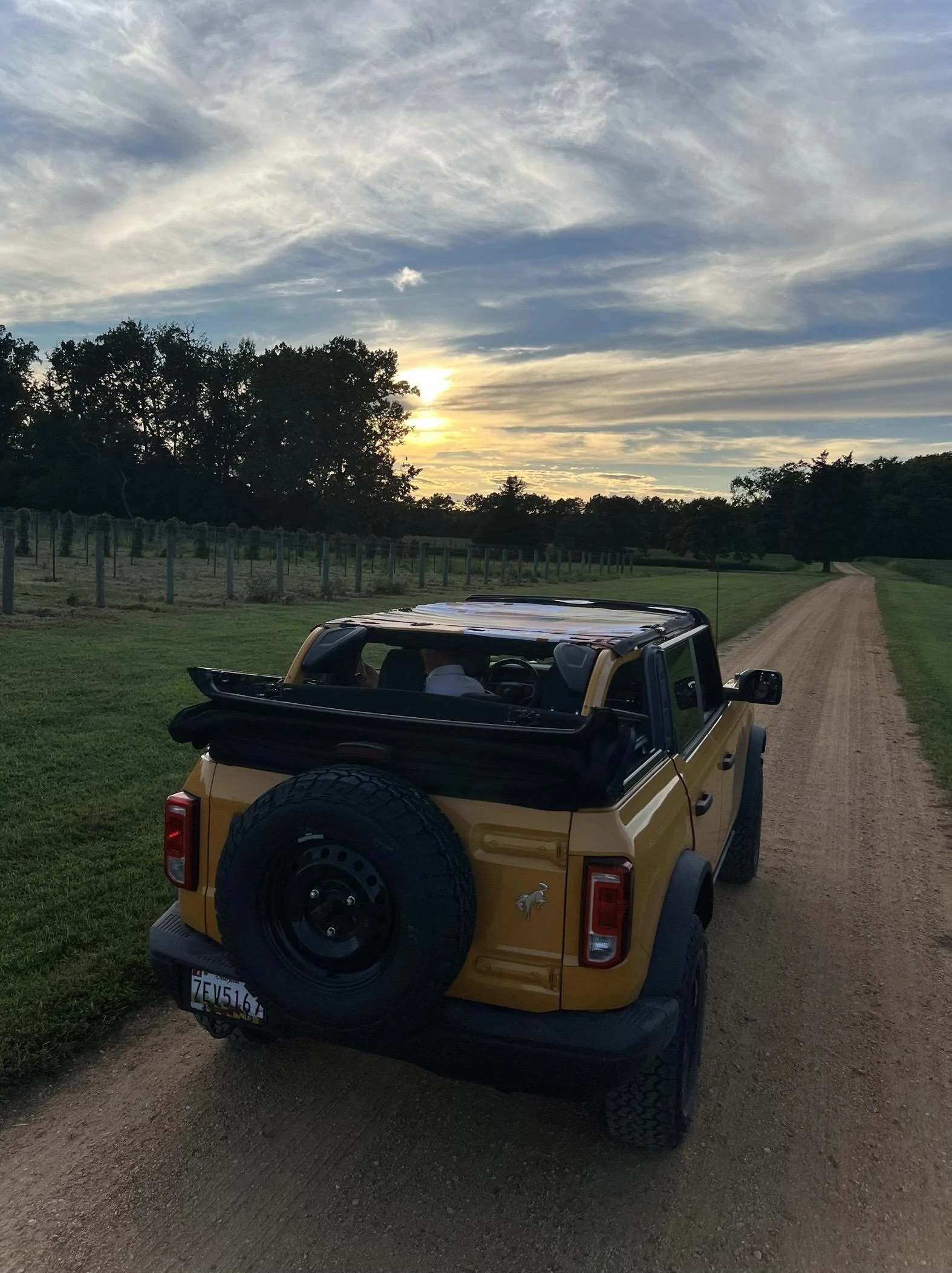 Ford Bronco THE Maryland Bronco MD Farm Sunset 