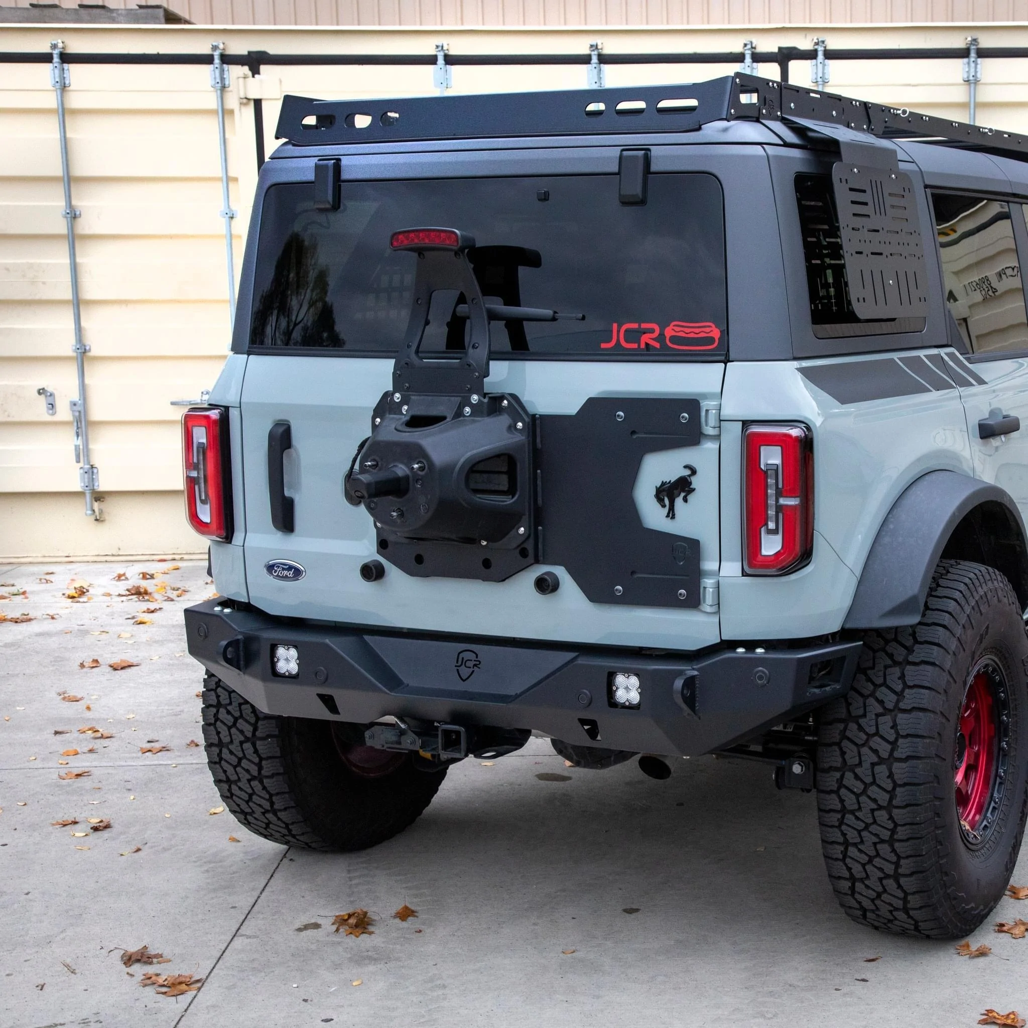 Ford Bronco Load a heavier donut! JCR HD tailgate plate. A6574FDE-1F31-482E-9D9E-A9106F24E762