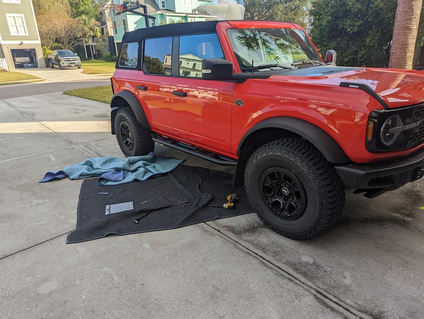 Ford Bronco Havoc Trailcrawler Steps Installed PXL_20221026_204557283