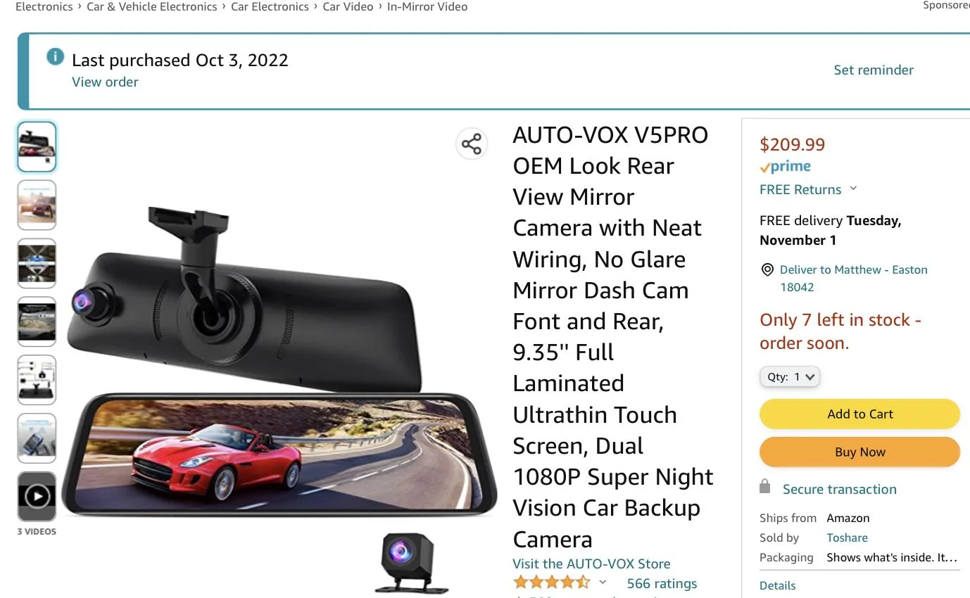 Ford Bronco Brandmotion fullvue mirror AB22C14B-963D-449F-A142-D6BC02D7DF2F