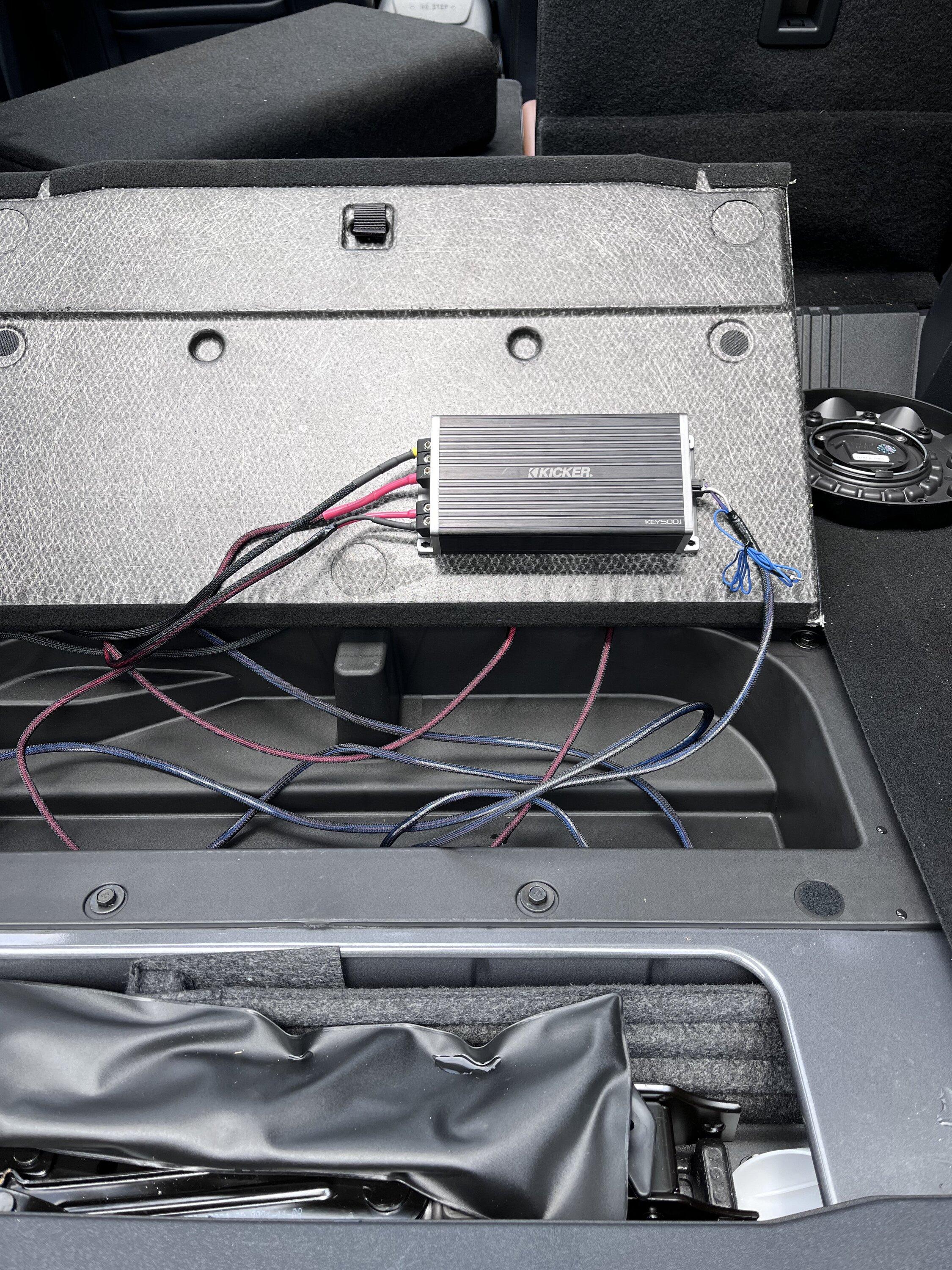 Ford Bronco For non powered subs, what amp are you using? key in cubby