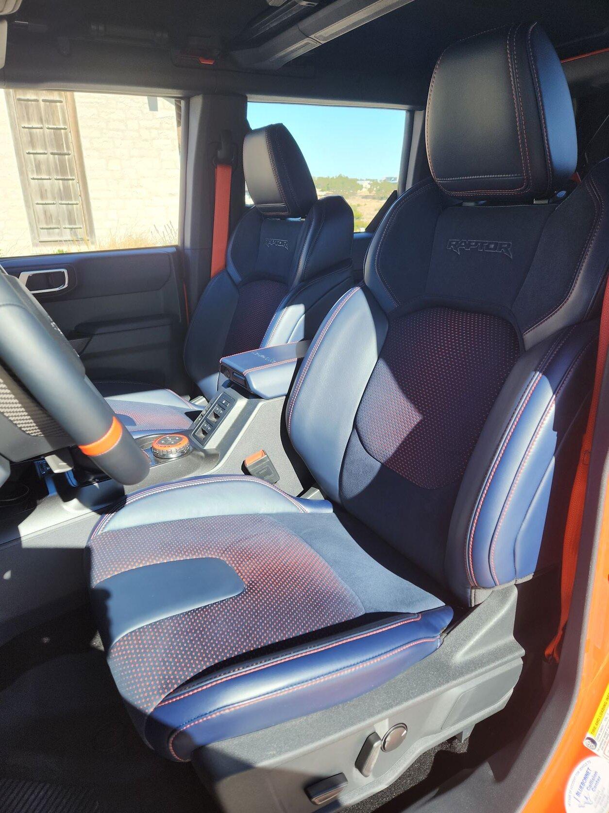 Ford Bronco Blue leather interior pictures? 20221026_104905