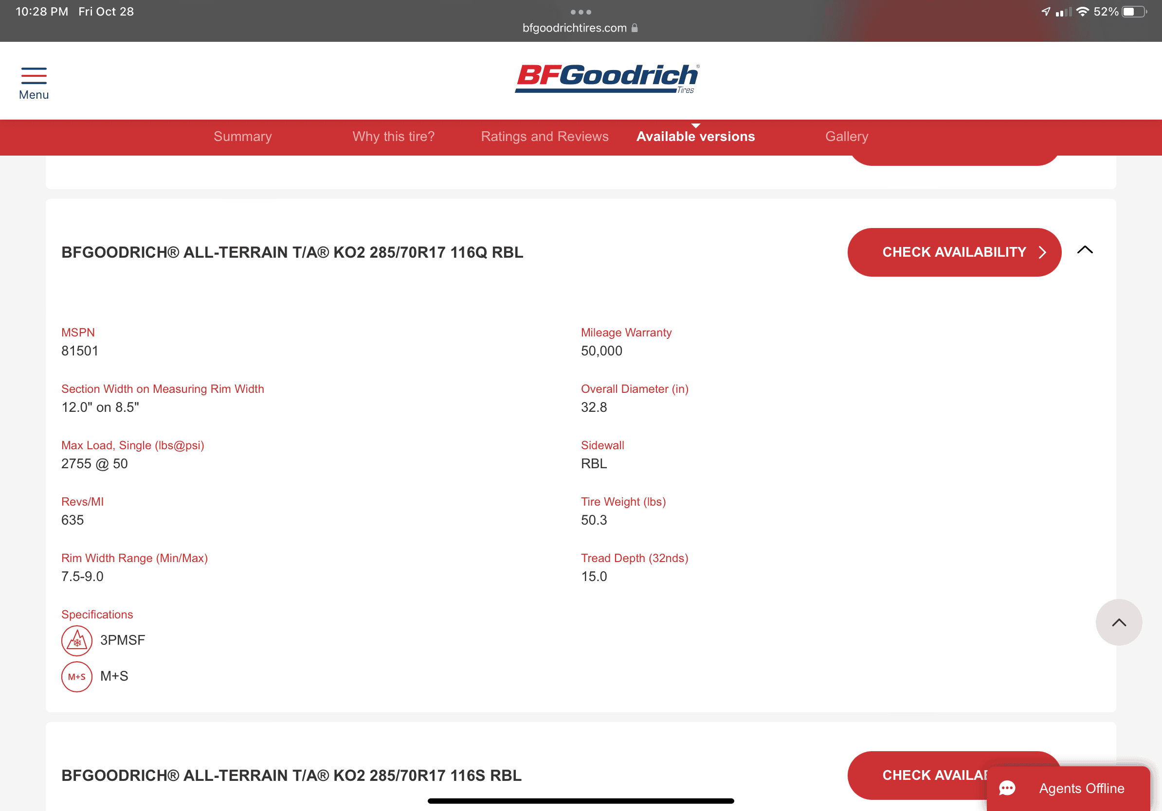 Ford Bronco Factory wheel & tire weights - All Models 2C4BBC2B-7065-4D96-BCB5-083BDF6FF988