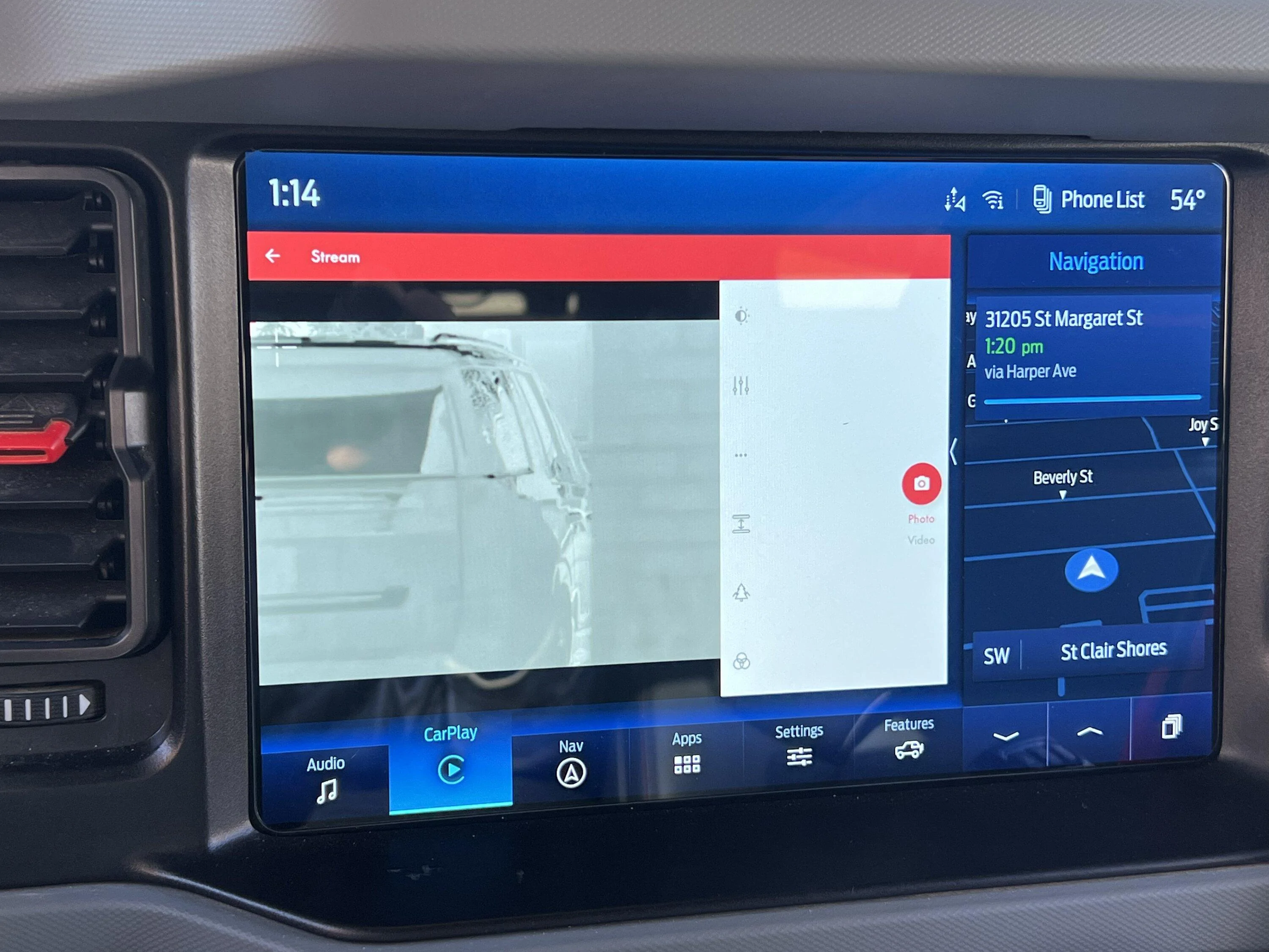 Ford Bronco Yoter Thermal Scope installed and displaying to screen E7985BF0-61DC-4A9E-985F-FAF4E0240B2E
